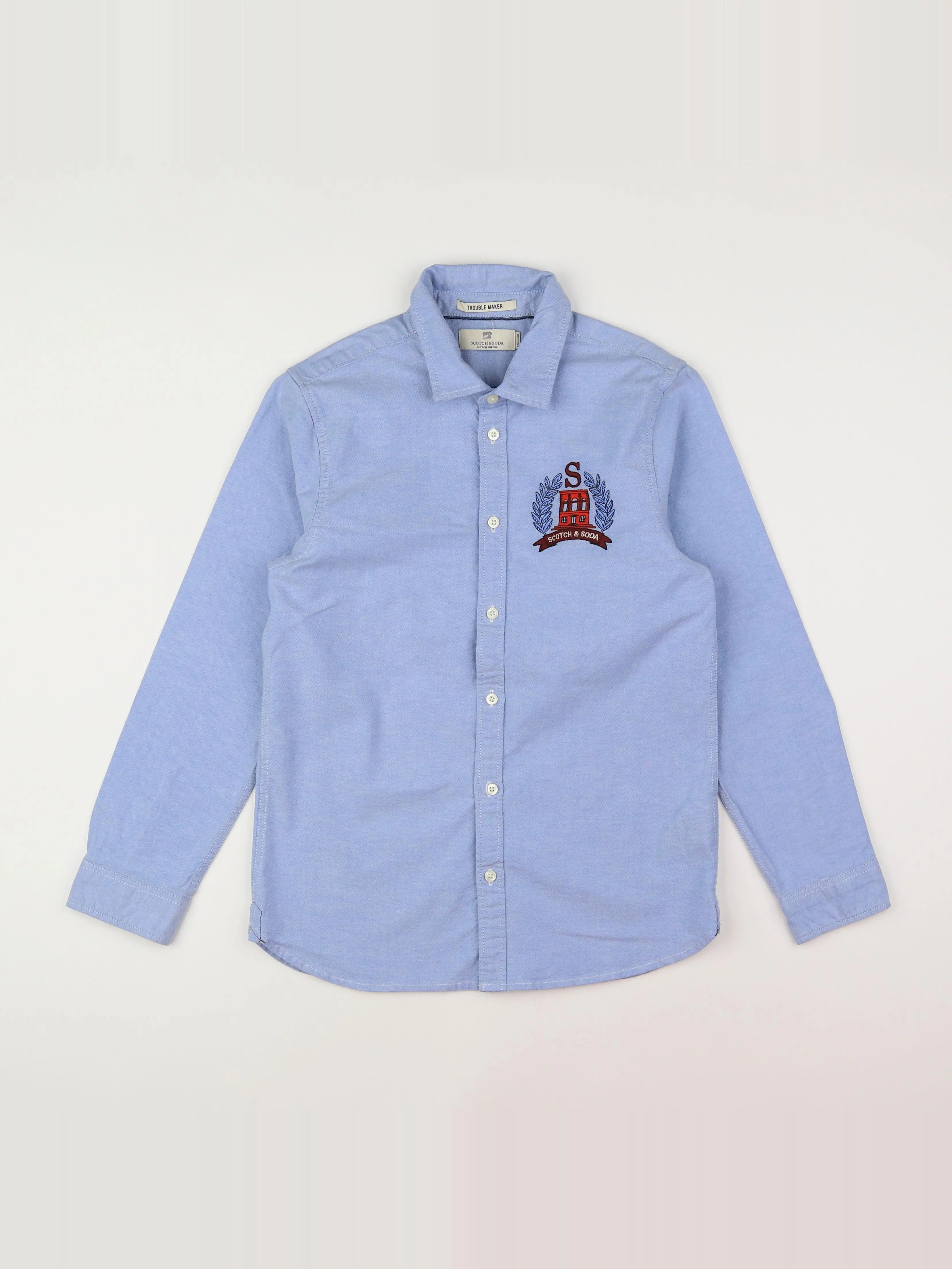 Scotch & Soda - chemise bleu - 10 ans