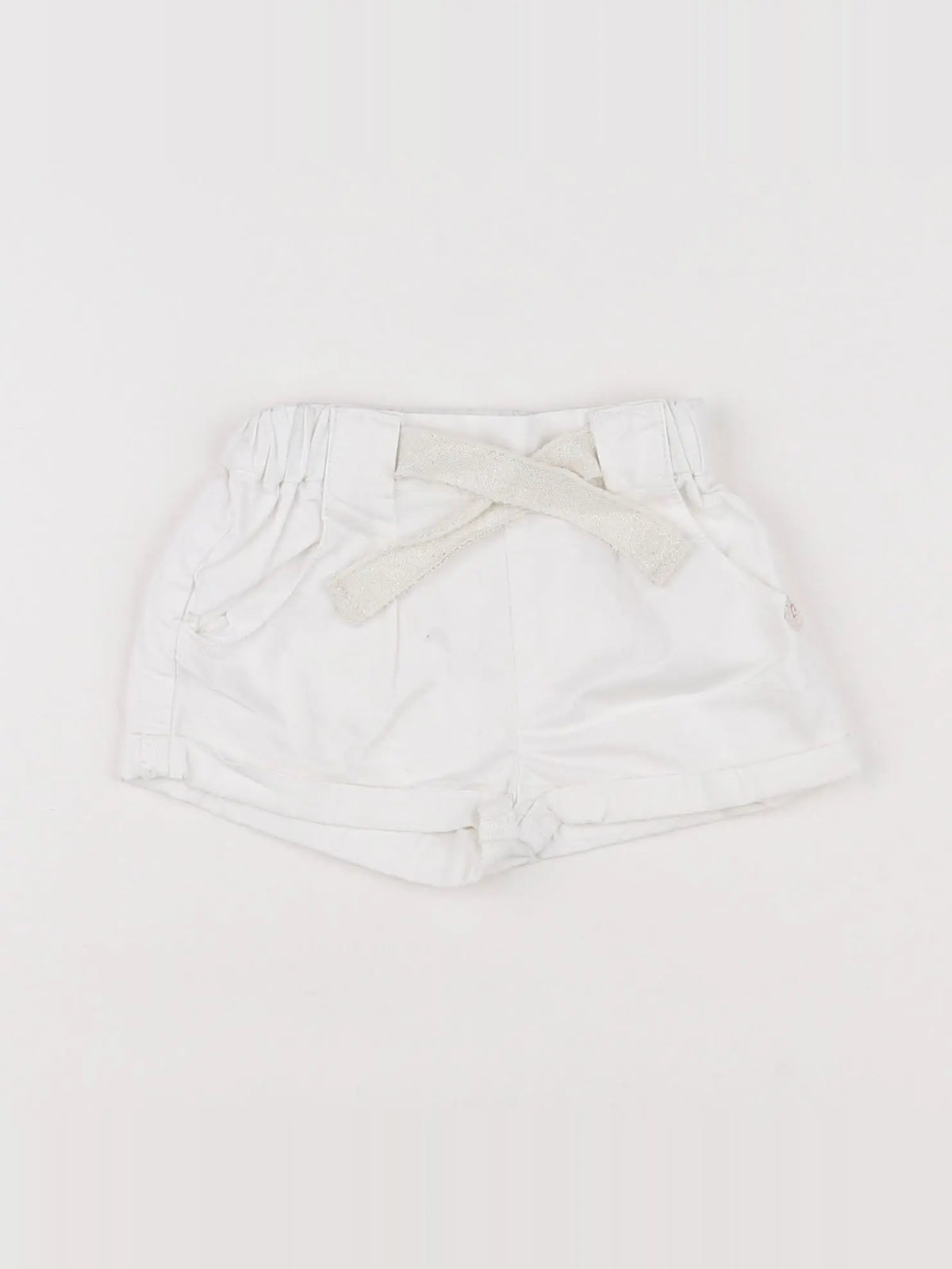 Zara - short blanc - 3/6 mois