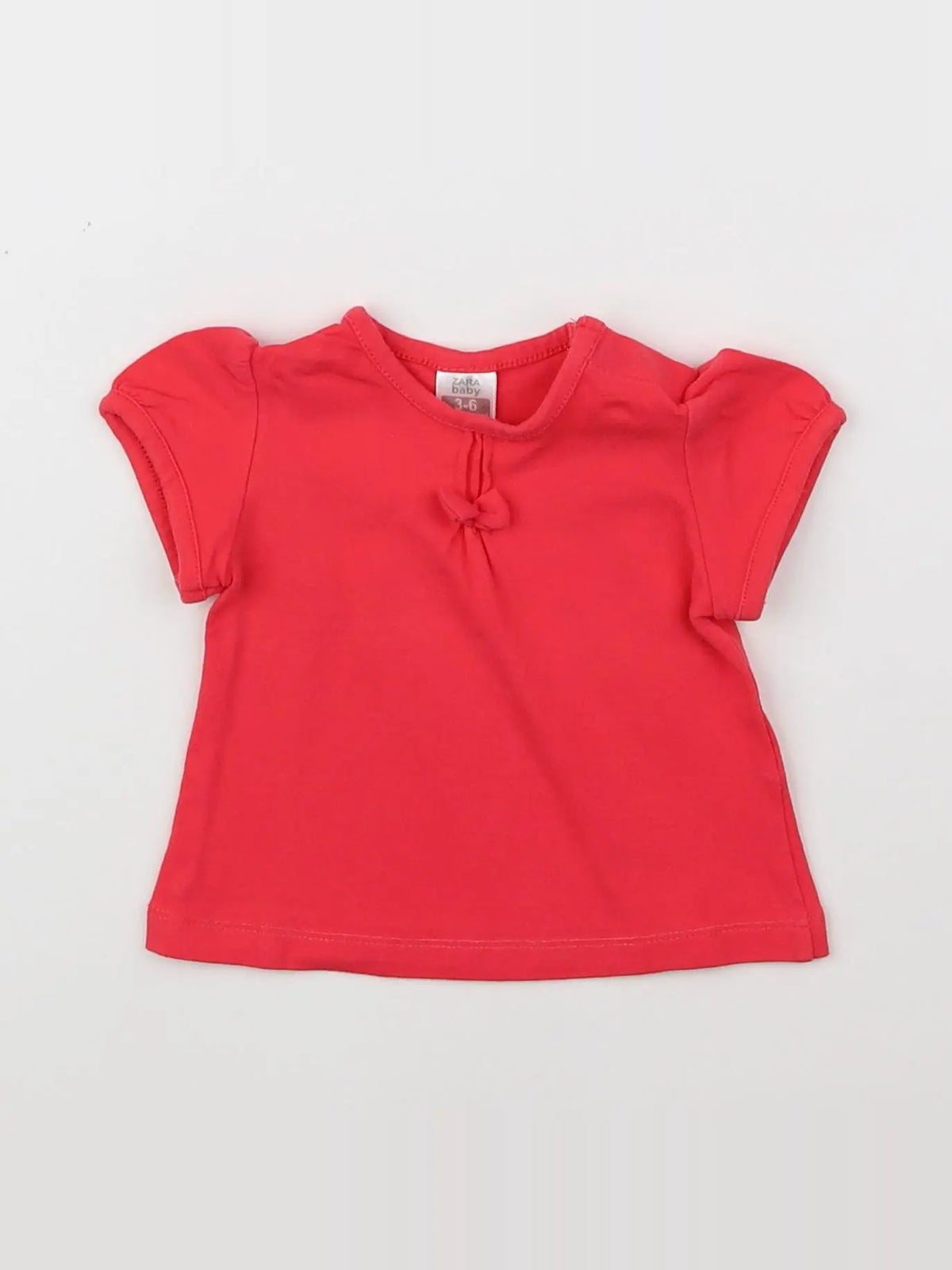 Zara - tee-shirt rose - 3/6 mois