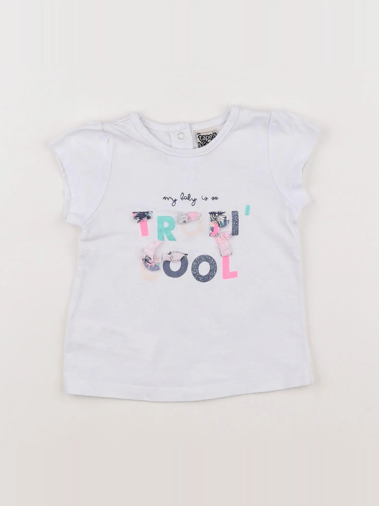 Tape à l'oeil - tee-shirt blanc - 6 mois