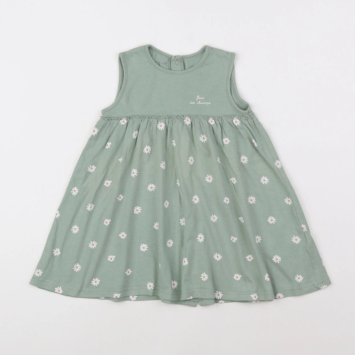Vertbaudet - robe vert - 18 mois