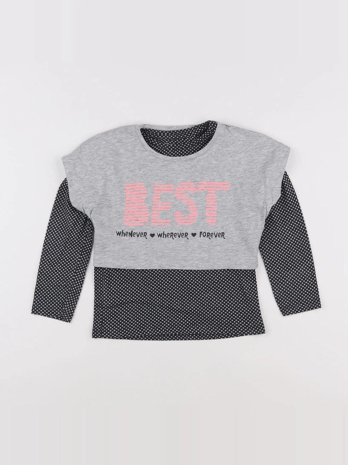 Vertbaudet - ensemble gris - 5 ans