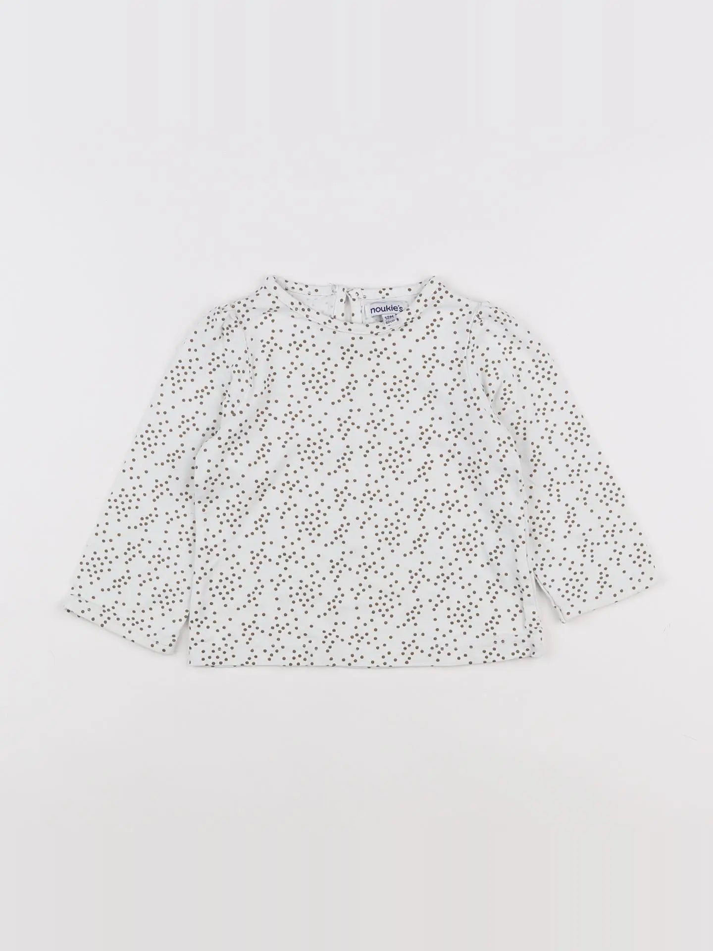 Noukie's - tee-shirt blanc, bronze - 12 mois