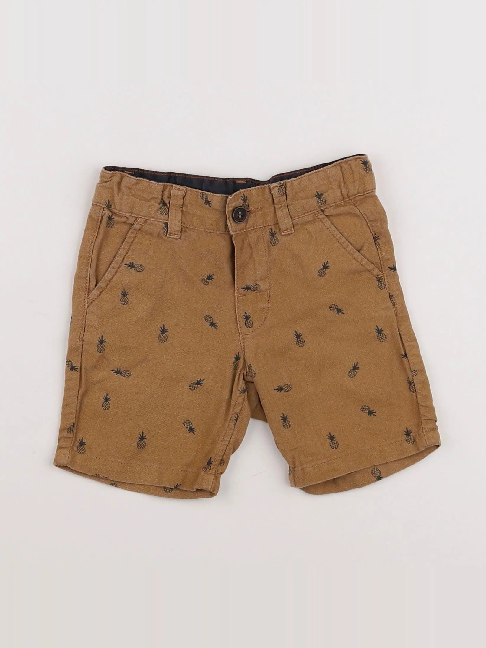 H&M - short marron - 3/6 mois