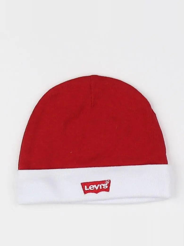 Levi's - bonnet blanc, rouge - 0/6 mois