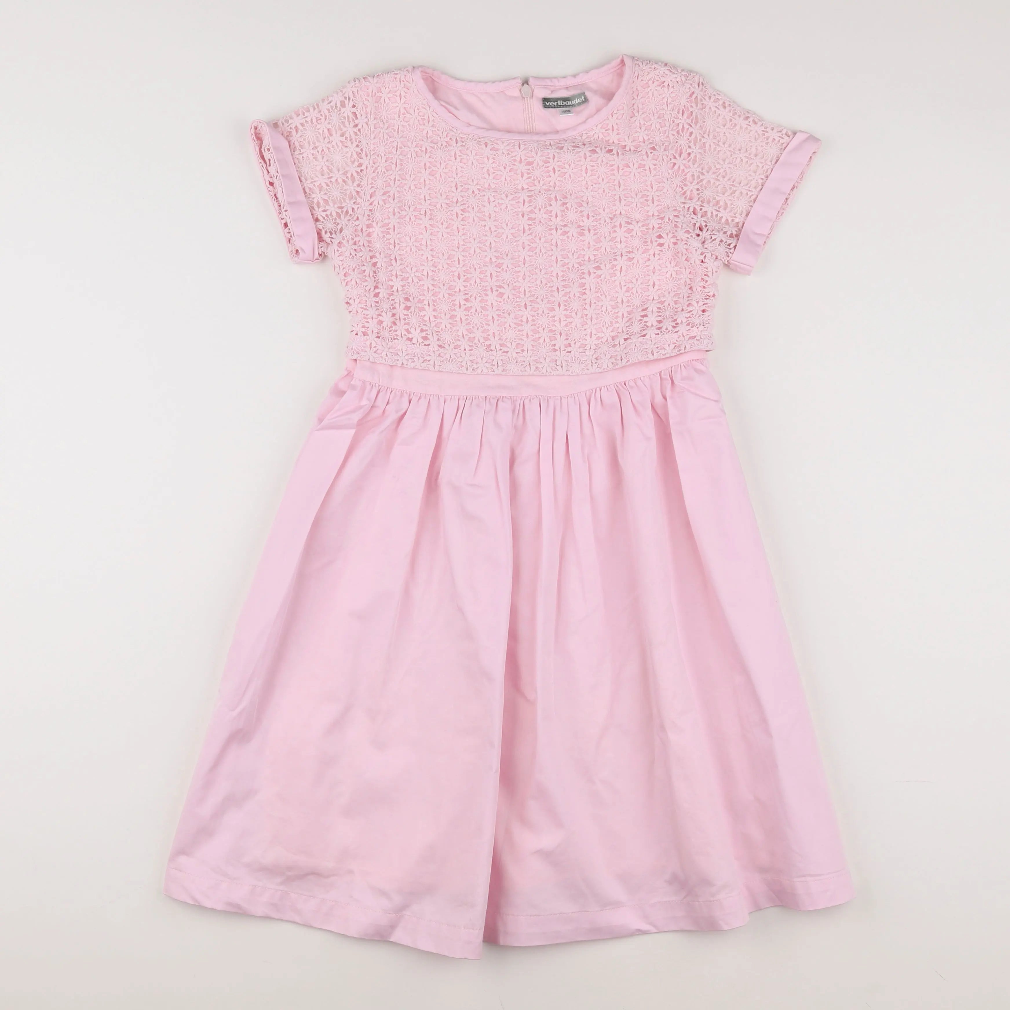 Vertbaudet - robe rose - 10 ans