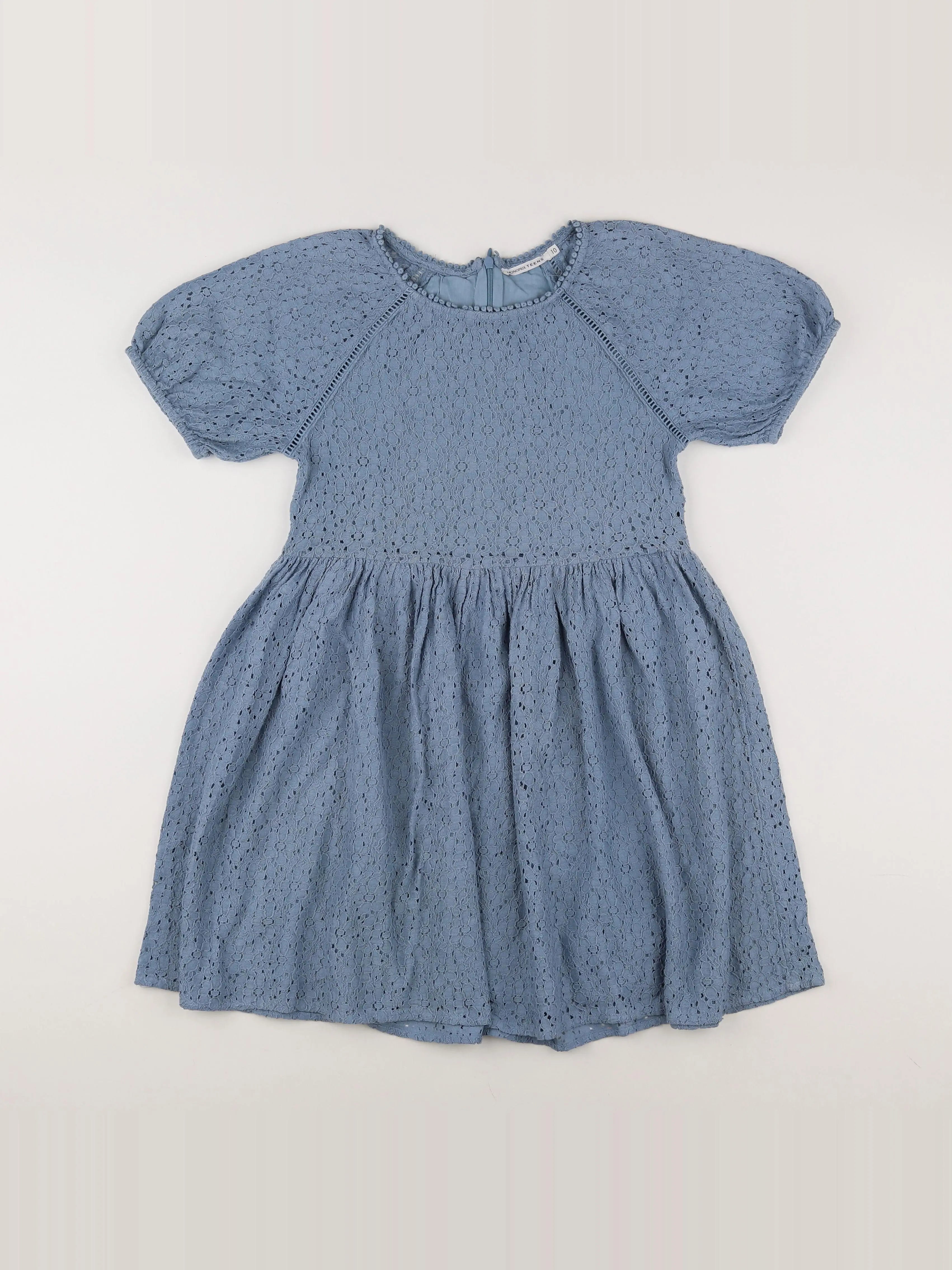 Monoprix - robe bleu - 10 ans
