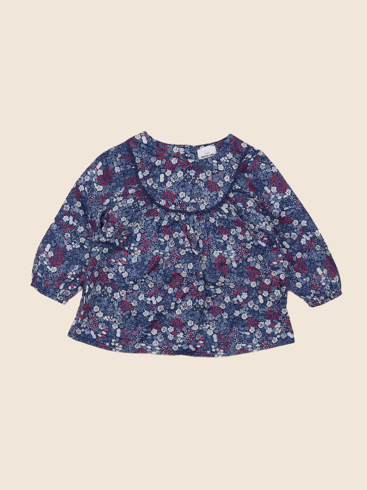 Tape à l'oeil - blouse bleu - 12 mois