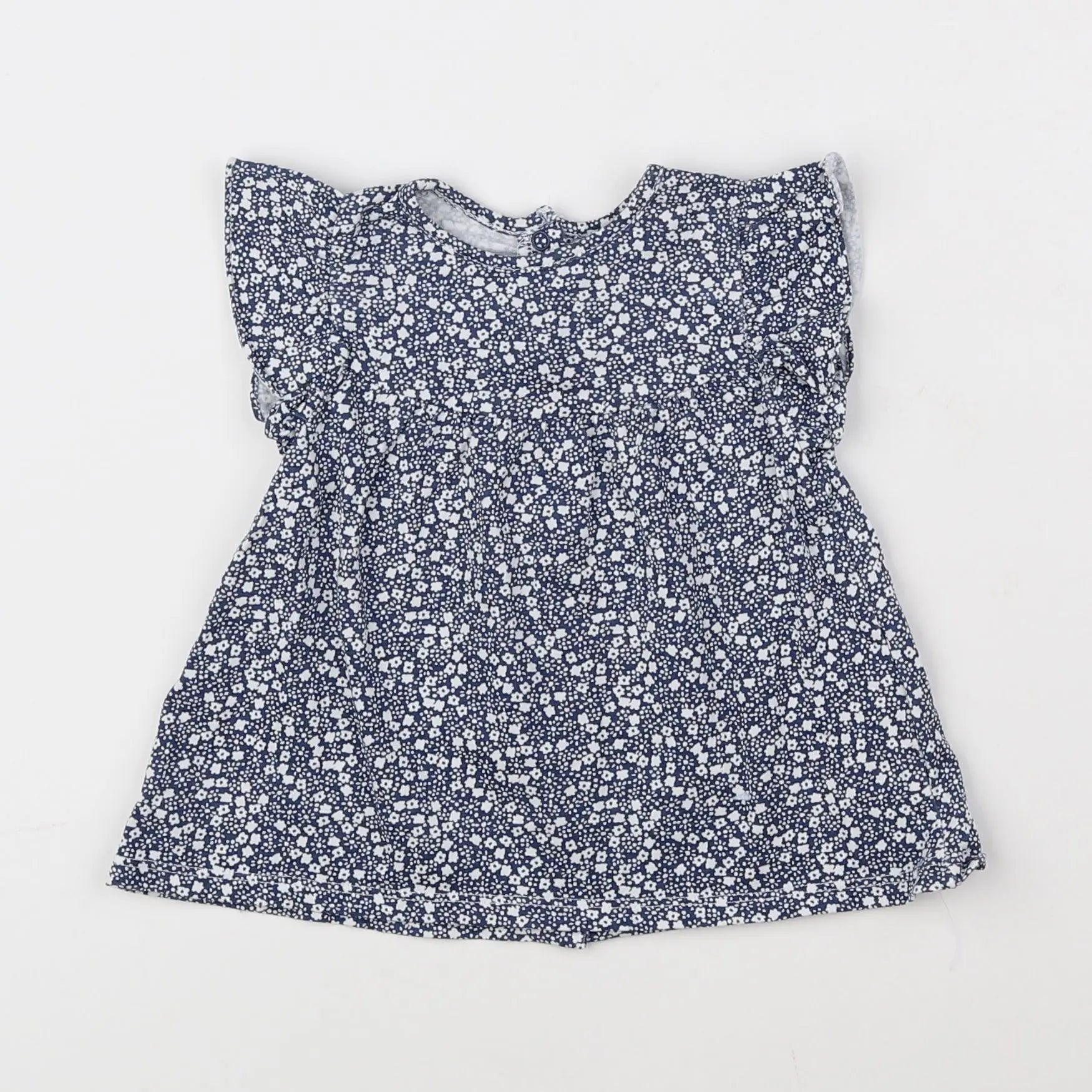 Vertbaudet - tee-shirt bleu - 12 mois
