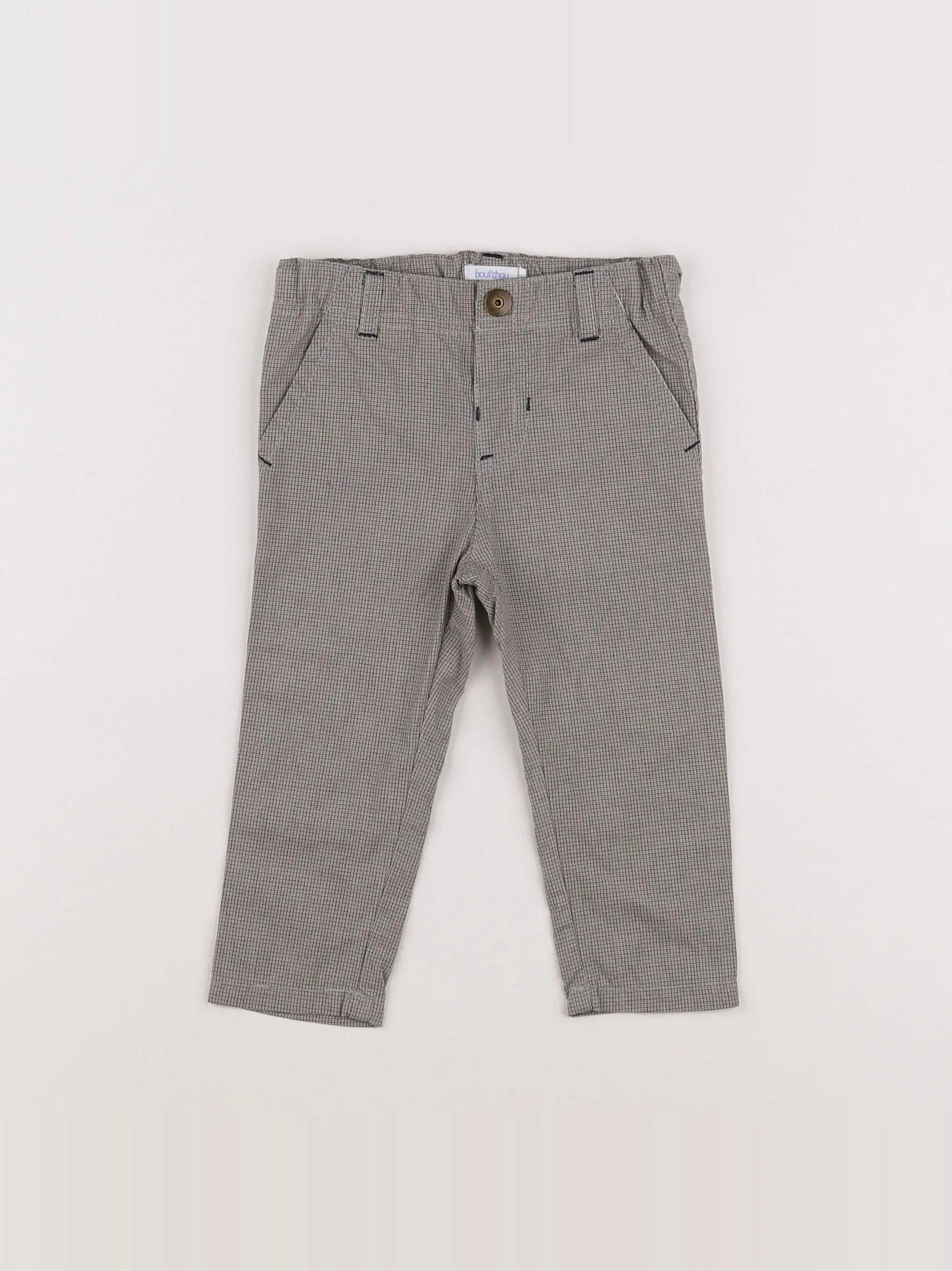 Boutchou - pantalon marron, noir - 9 mois
