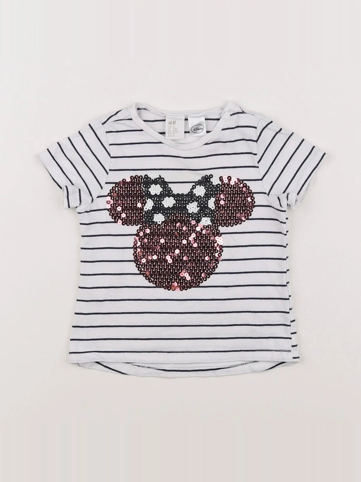 H&M - tee-shirt blanc - 6/9 mois
