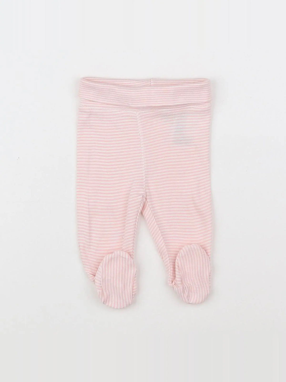 H&M - legging rose, blanc - 0/1 mois