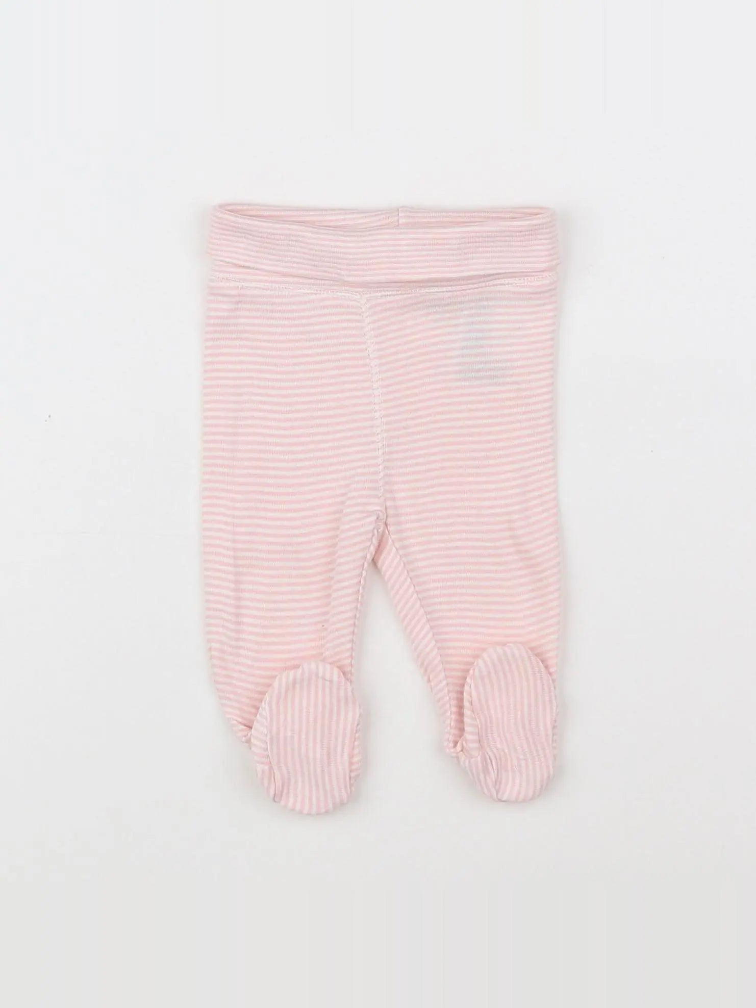 H&M - legging rose, blanc - 0/1 mois