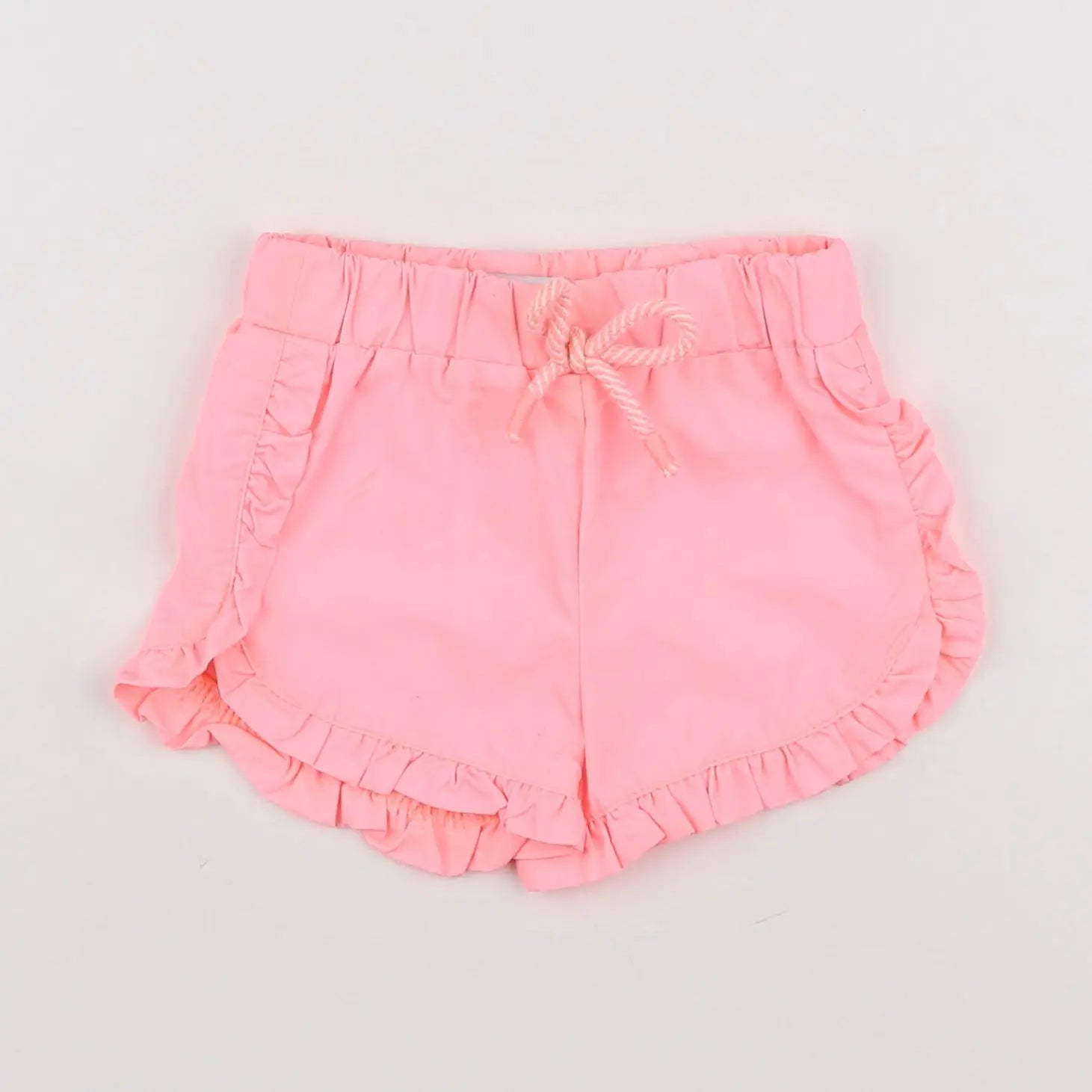 Vertbaudet - short rose fluo - 9 mois