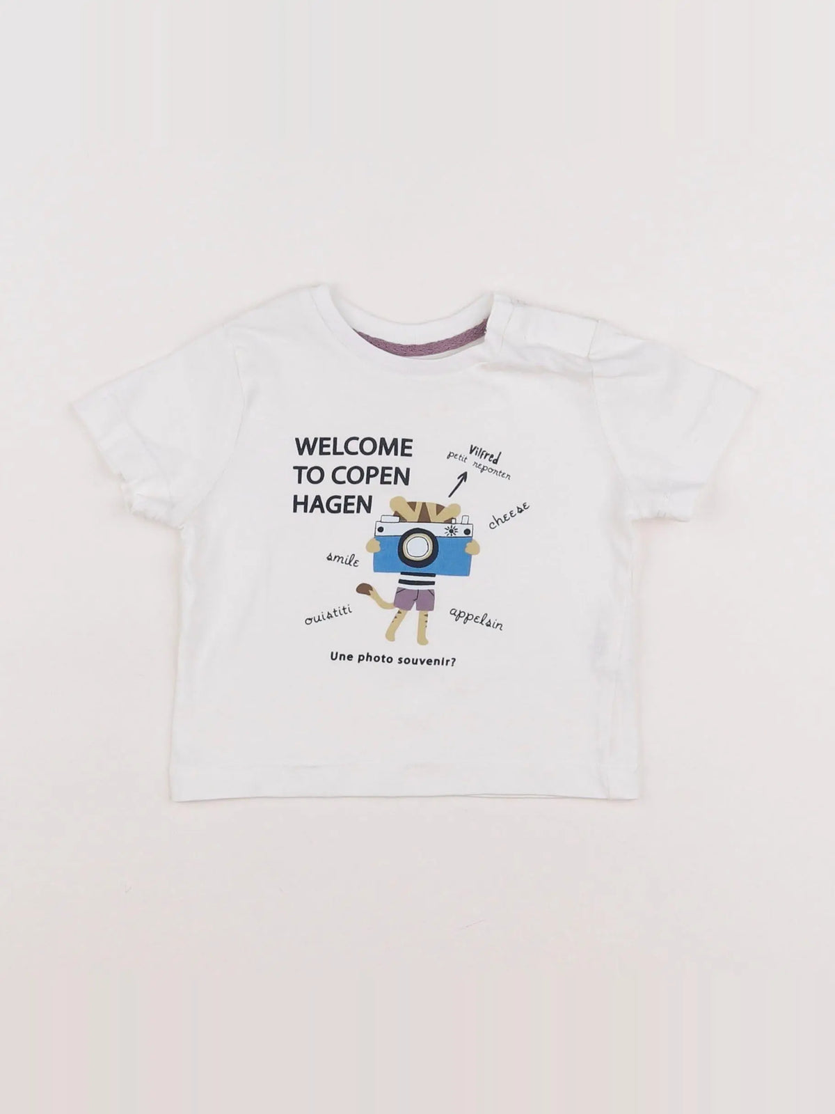 Boutchou - tee-shirt blanc - 6 mois