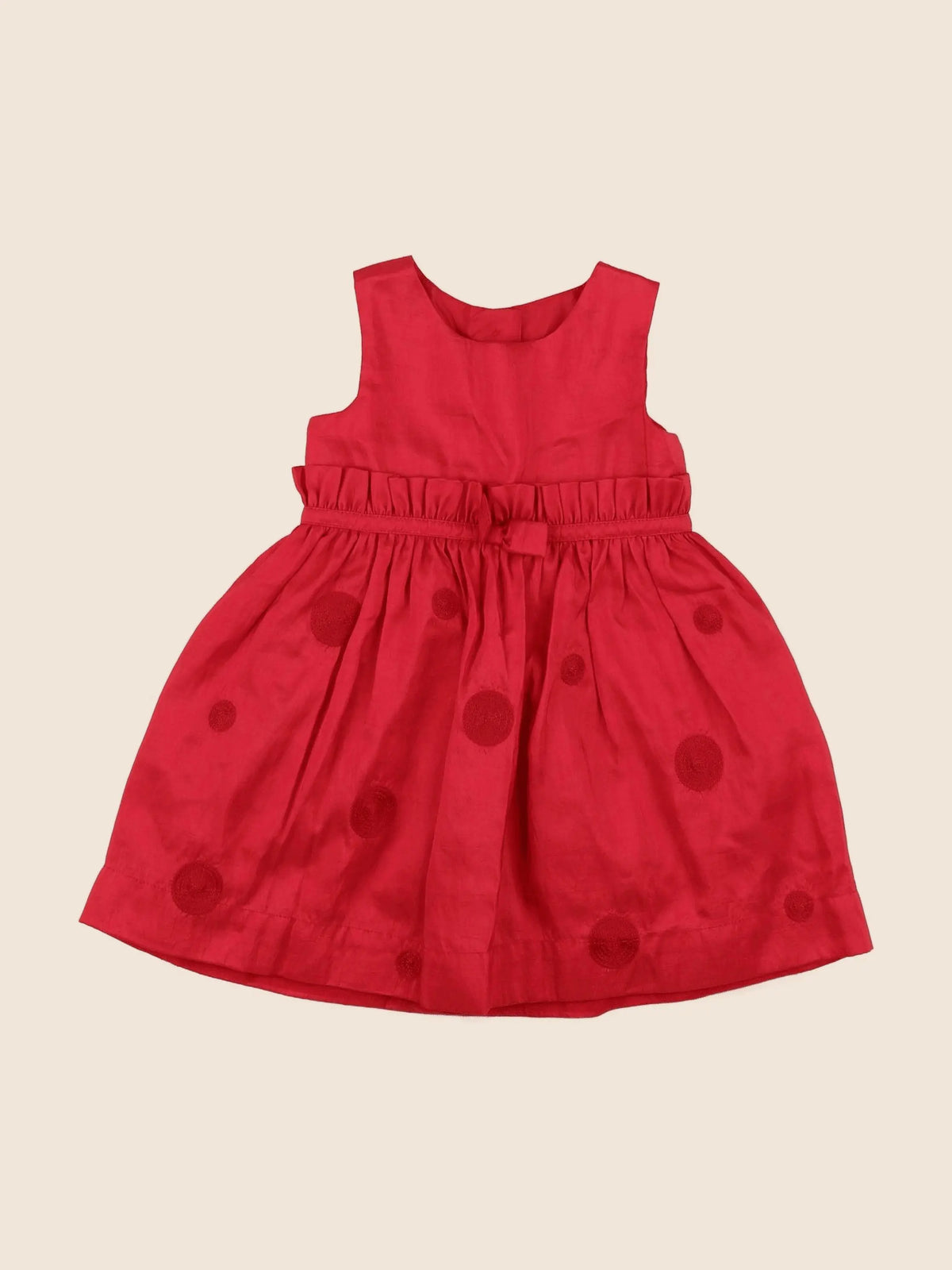 Marks & Spencer  - robe rouge - 6/9 mois