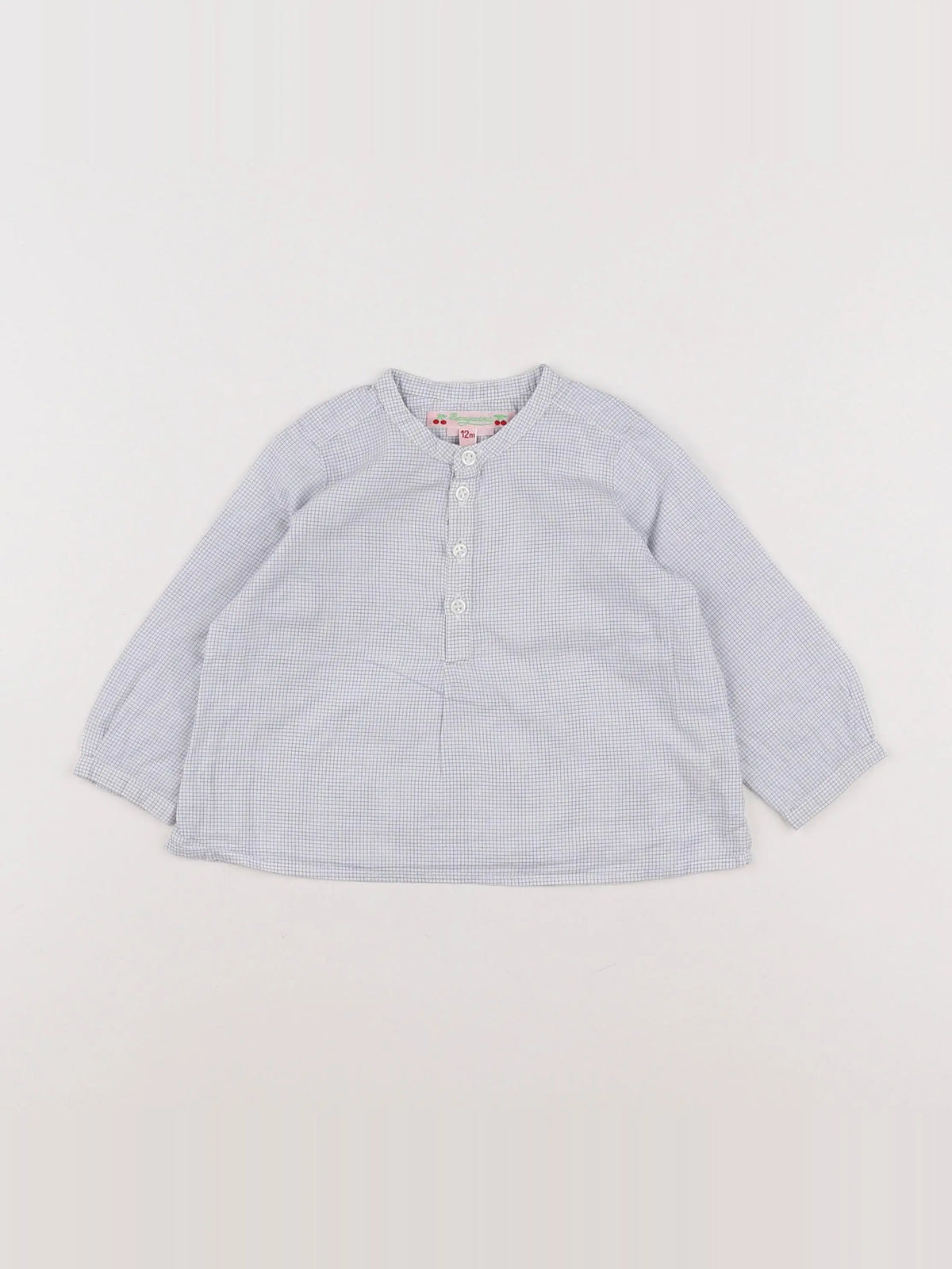 Bonpoint - chemise bleu - 12 mois