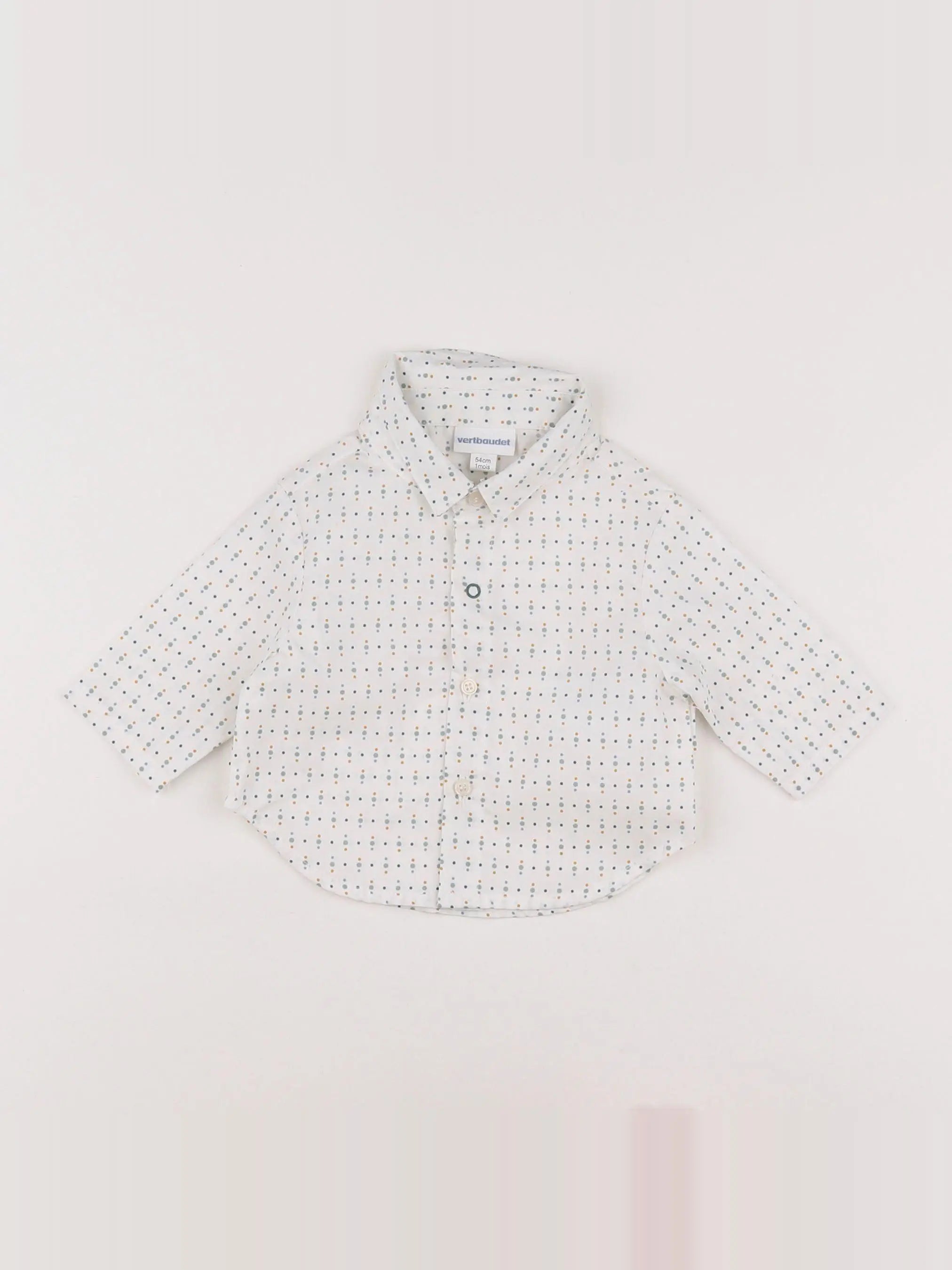 Vertbaudet - chemise blanc - 1 mois