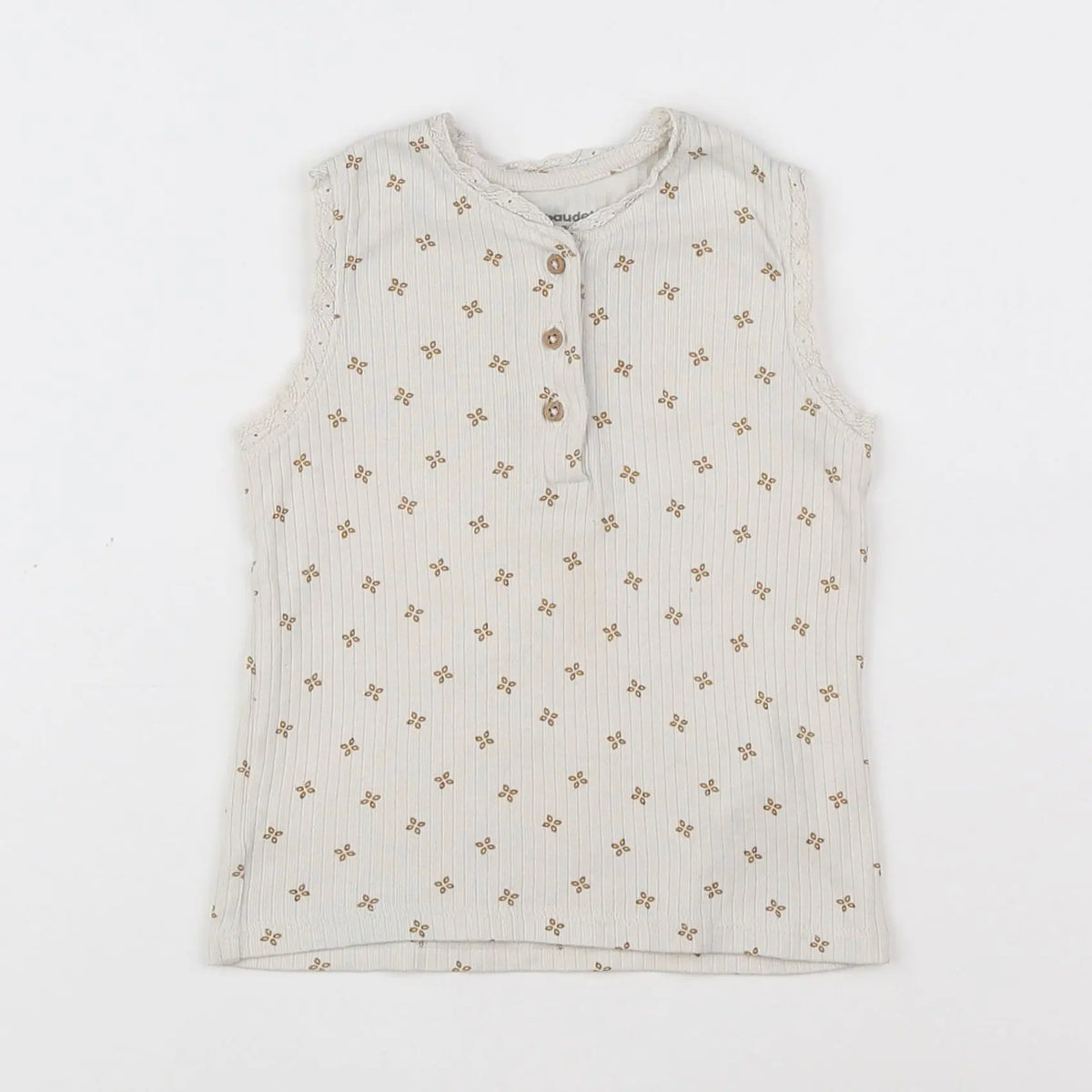 Vertbaudet - débardeur beige - 12 mois