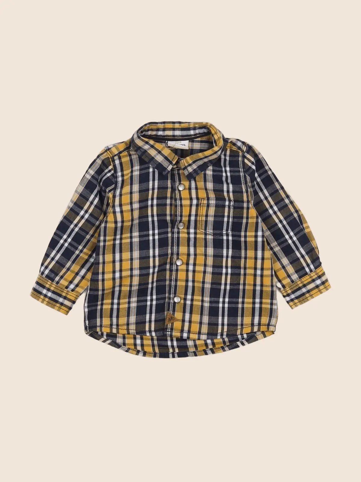 Tape à l'oeil - chemise jaune - 6 mois