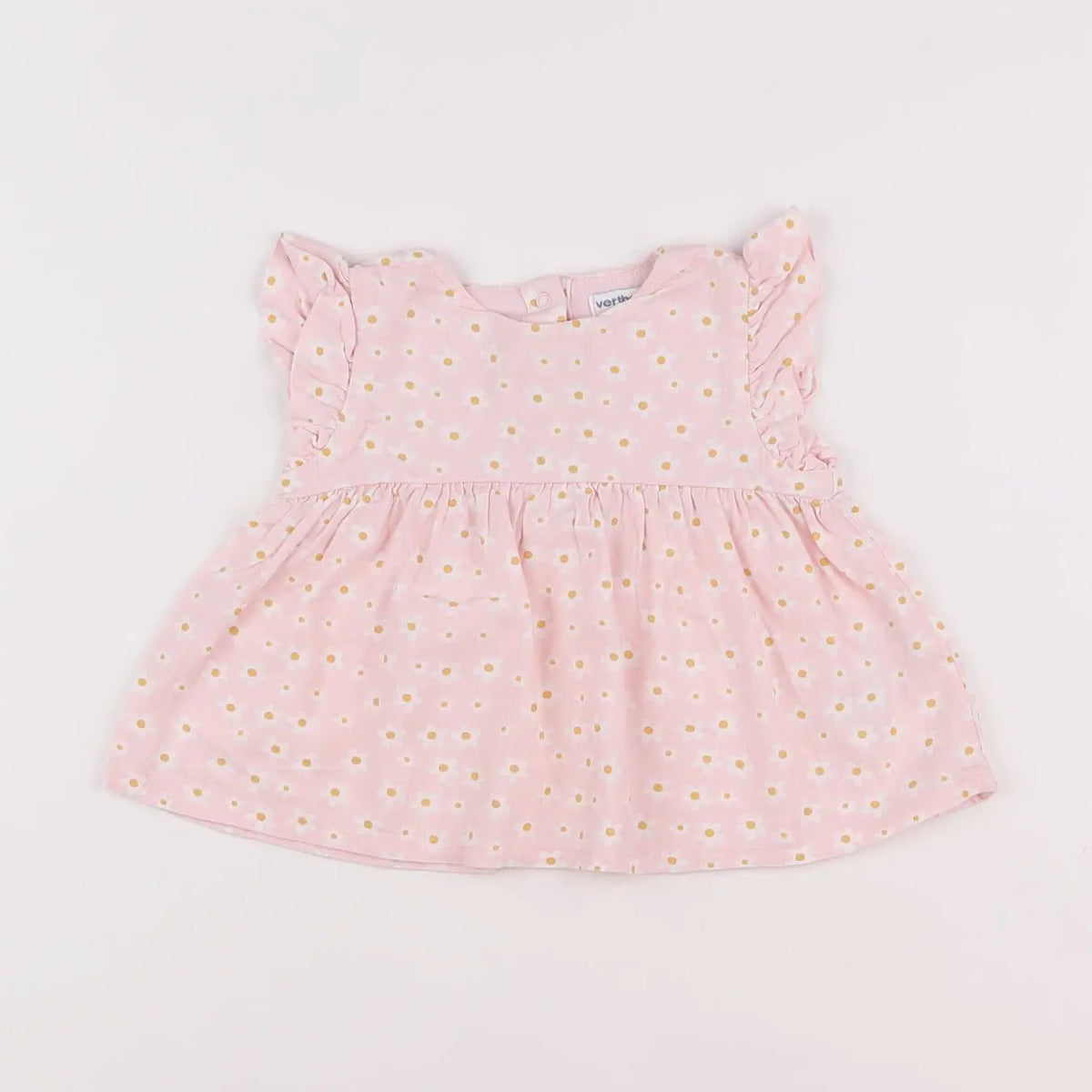 Vertbaudet - blouse rose - 9 mois