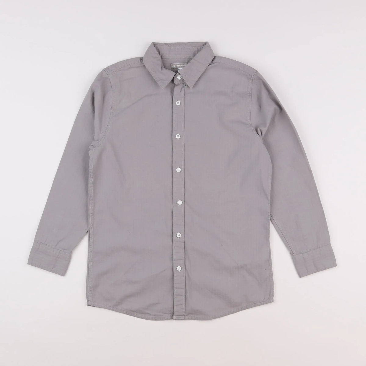 Vertbaudet - chemise gris - 10 ans