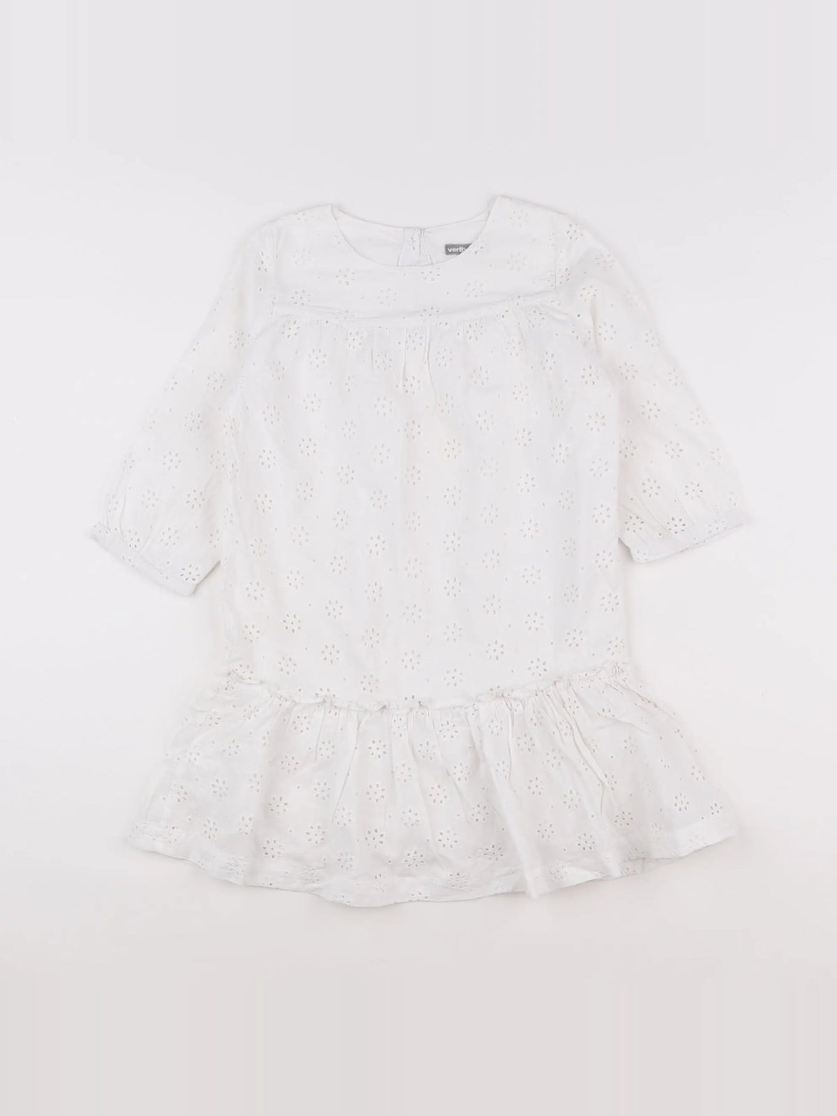 Vertbaudet - robe blanc - 8 ans