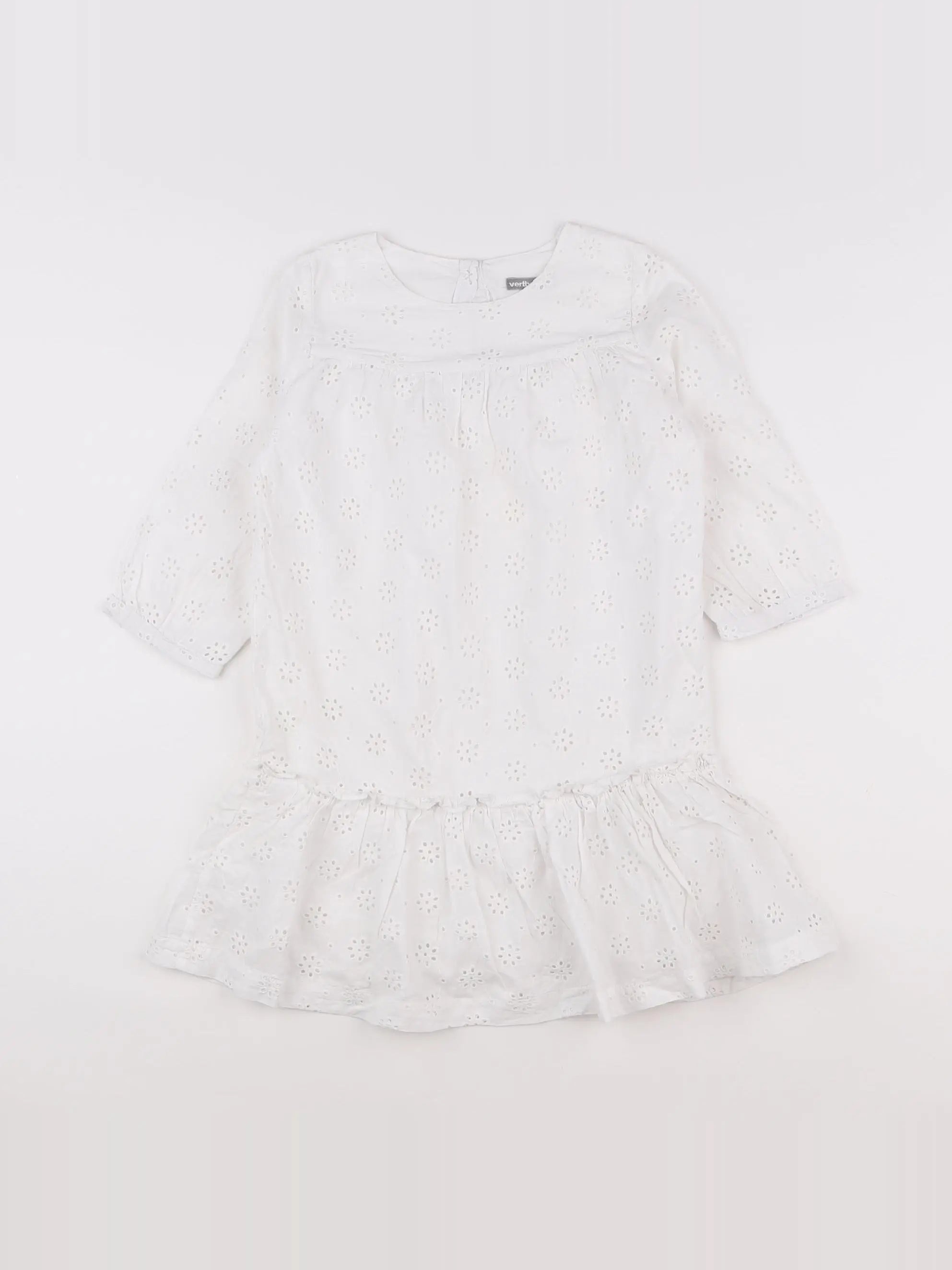 Vertbaudet - robe blanc - 8 ans