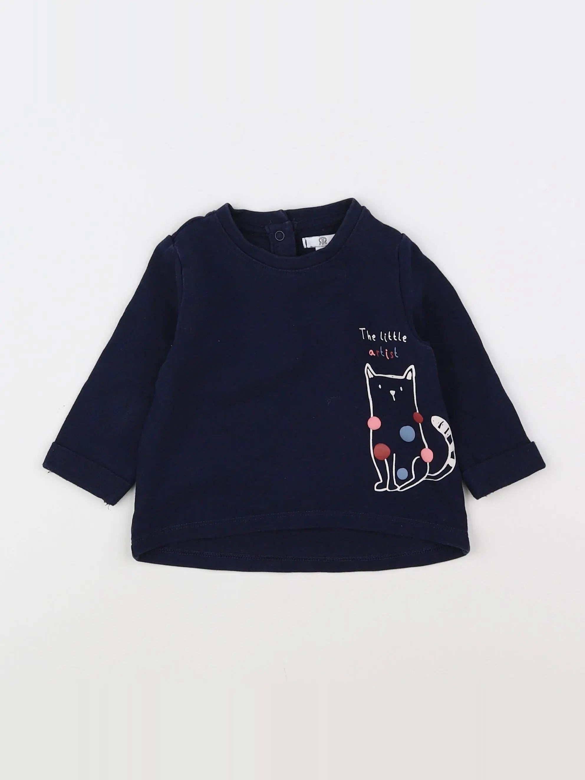 La Redoute - sweat bleu - 6 mois