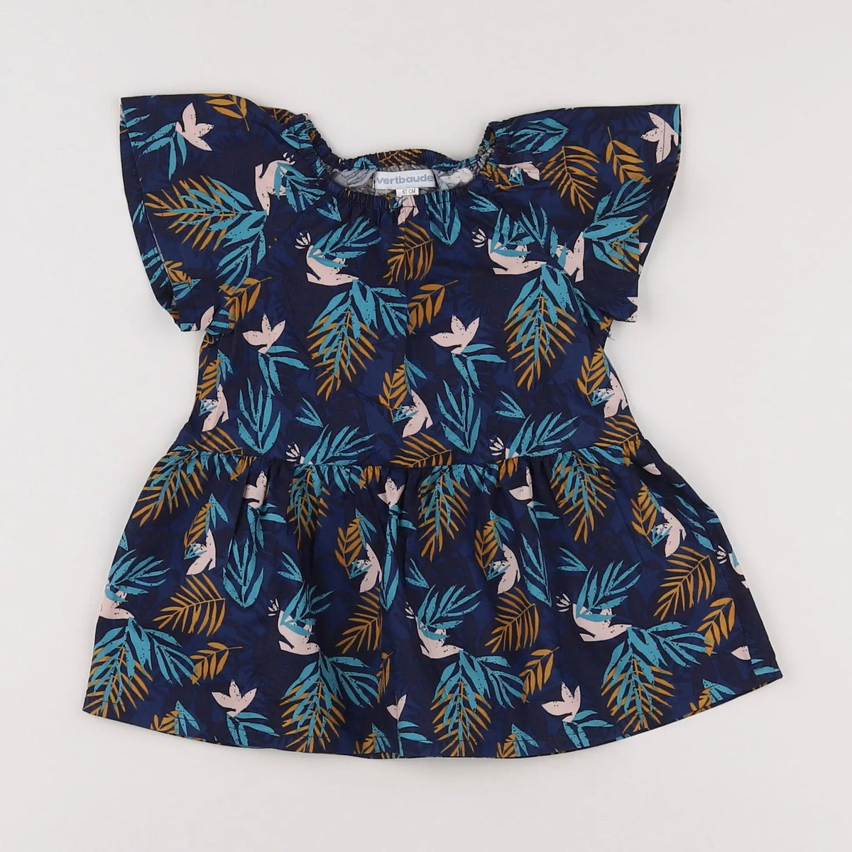 Vertbaudet - robe bleu - 6 mois