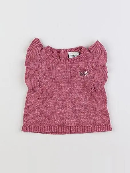 Tape à l'oeil - pull rose - 6 mois