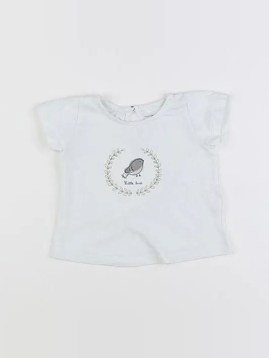 Boutchou - tee-shirt blanc - 12 mois