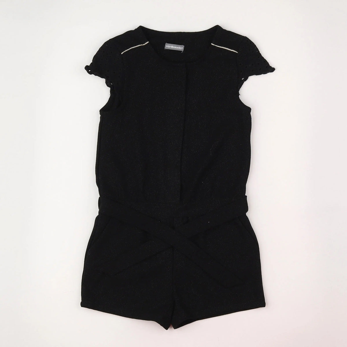 Vertbaudet - combinaison noir, or - 6 ans