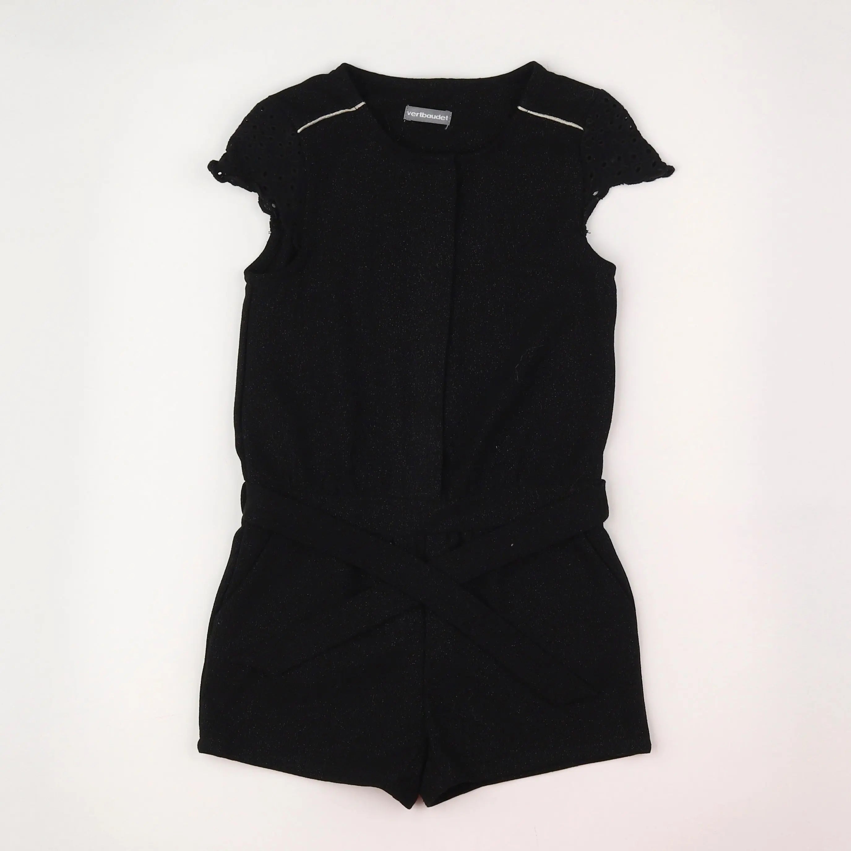 Vertbaudet - combinaison noir, or - 6 ans
