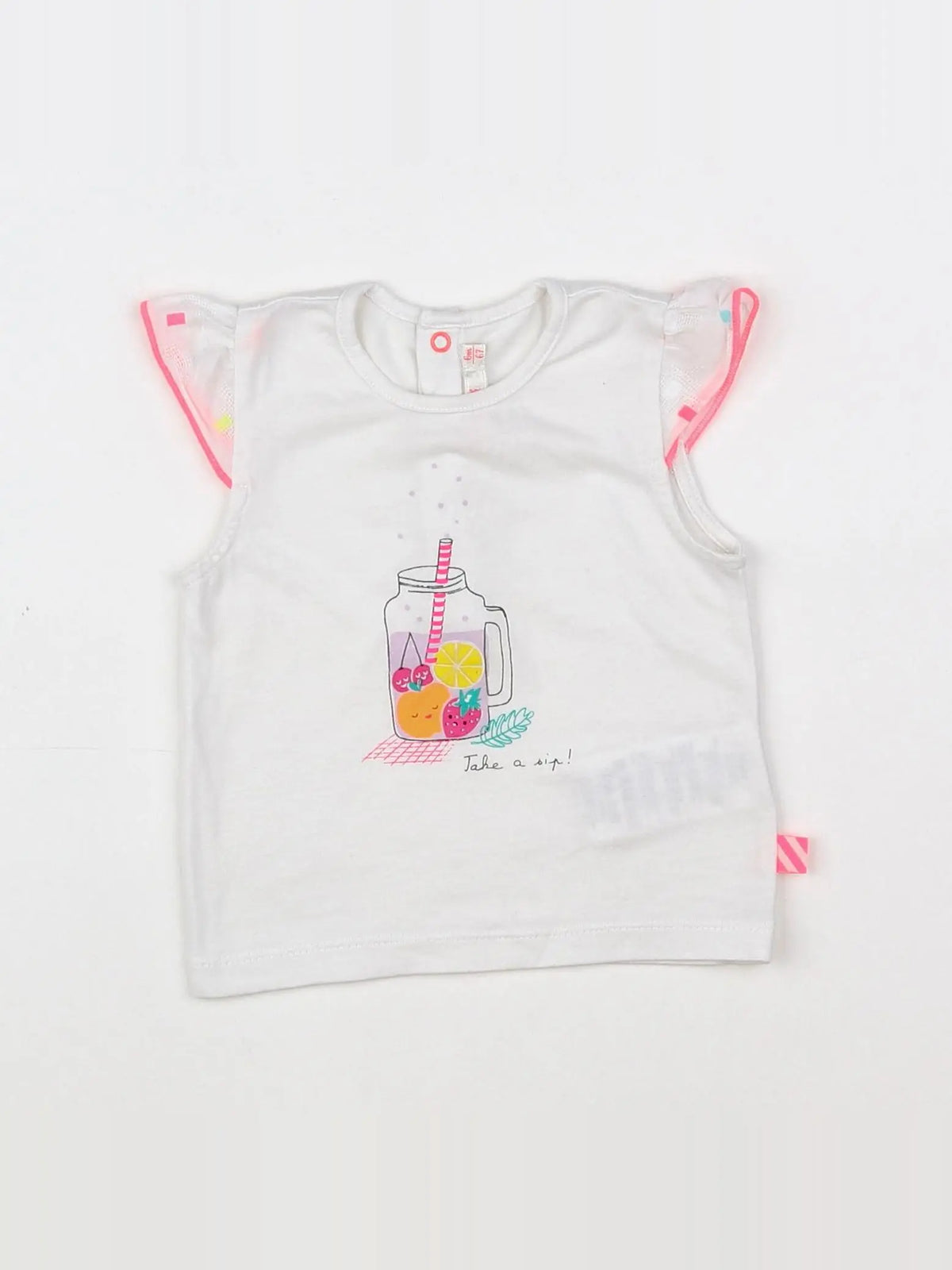 Billie Blush - débardeur blanc - 6 mois