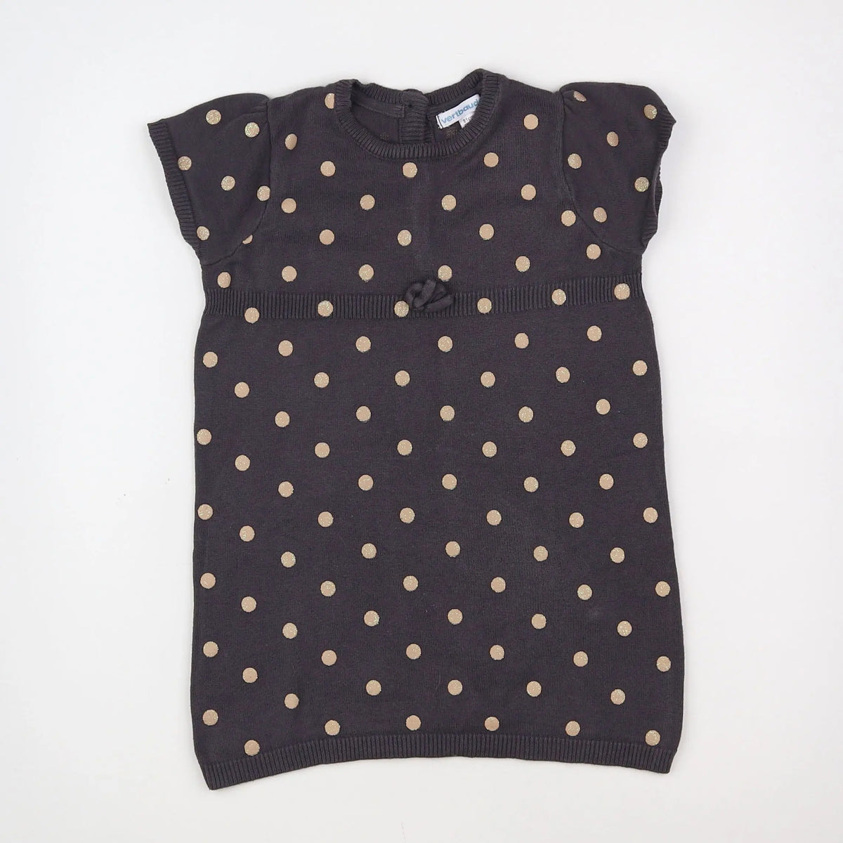 Vertbaudet - robe gris - 18 mois