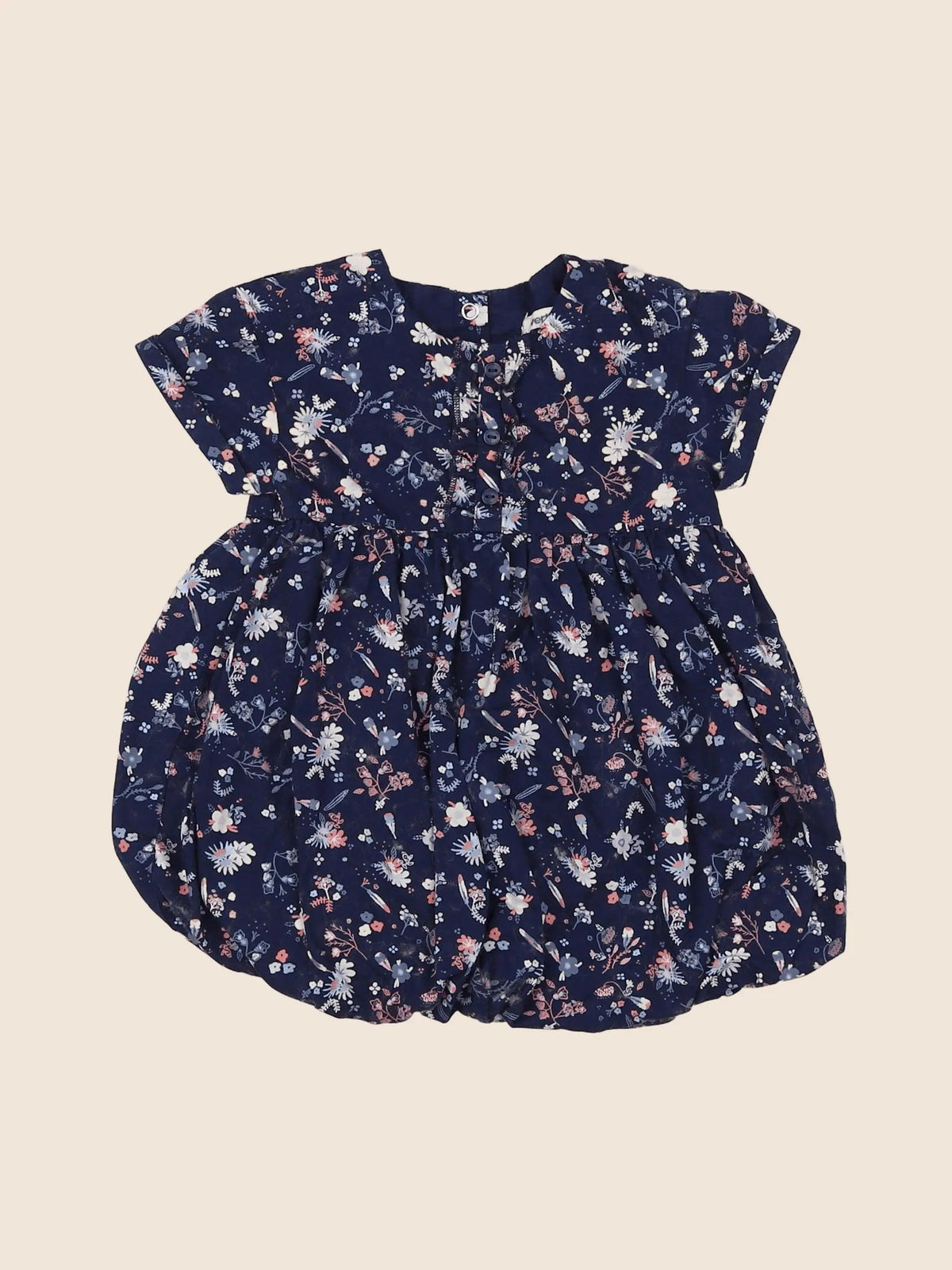 Vertbaudet - robe bleu - 12 mois