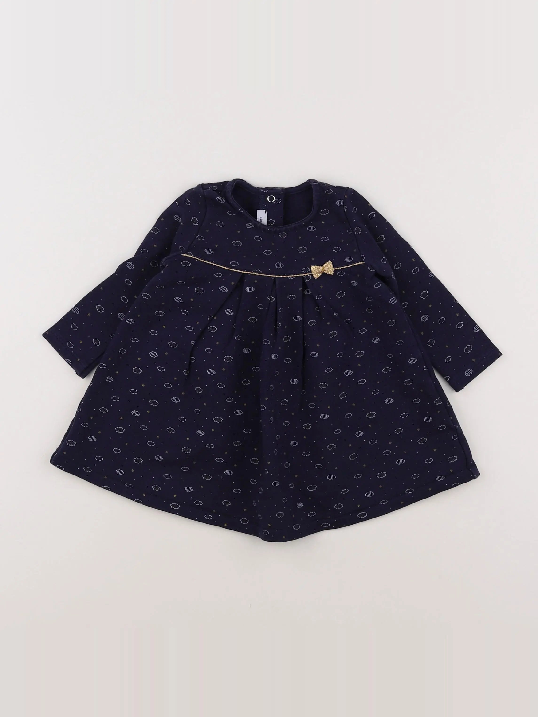 Absorba - robe bleu, or - 12 mois