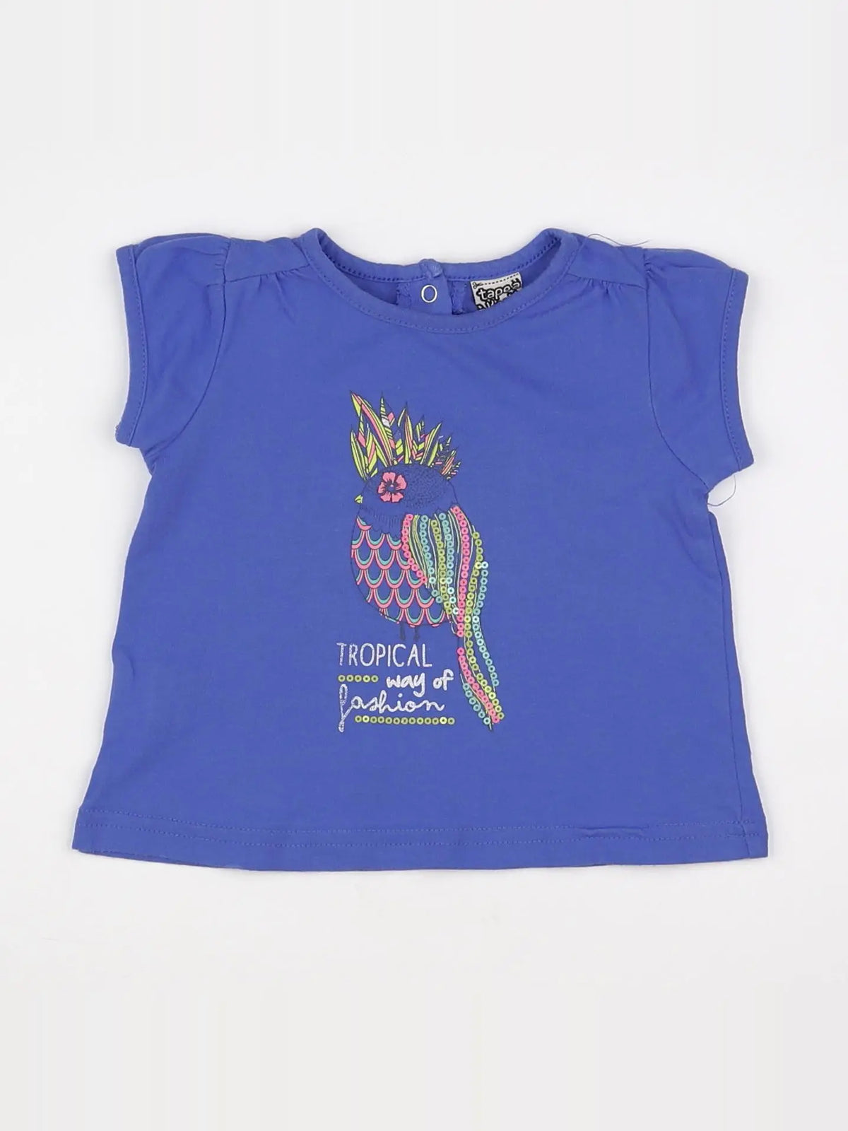 Tape à l'oeil - tee-shirt bleu - 6 mois