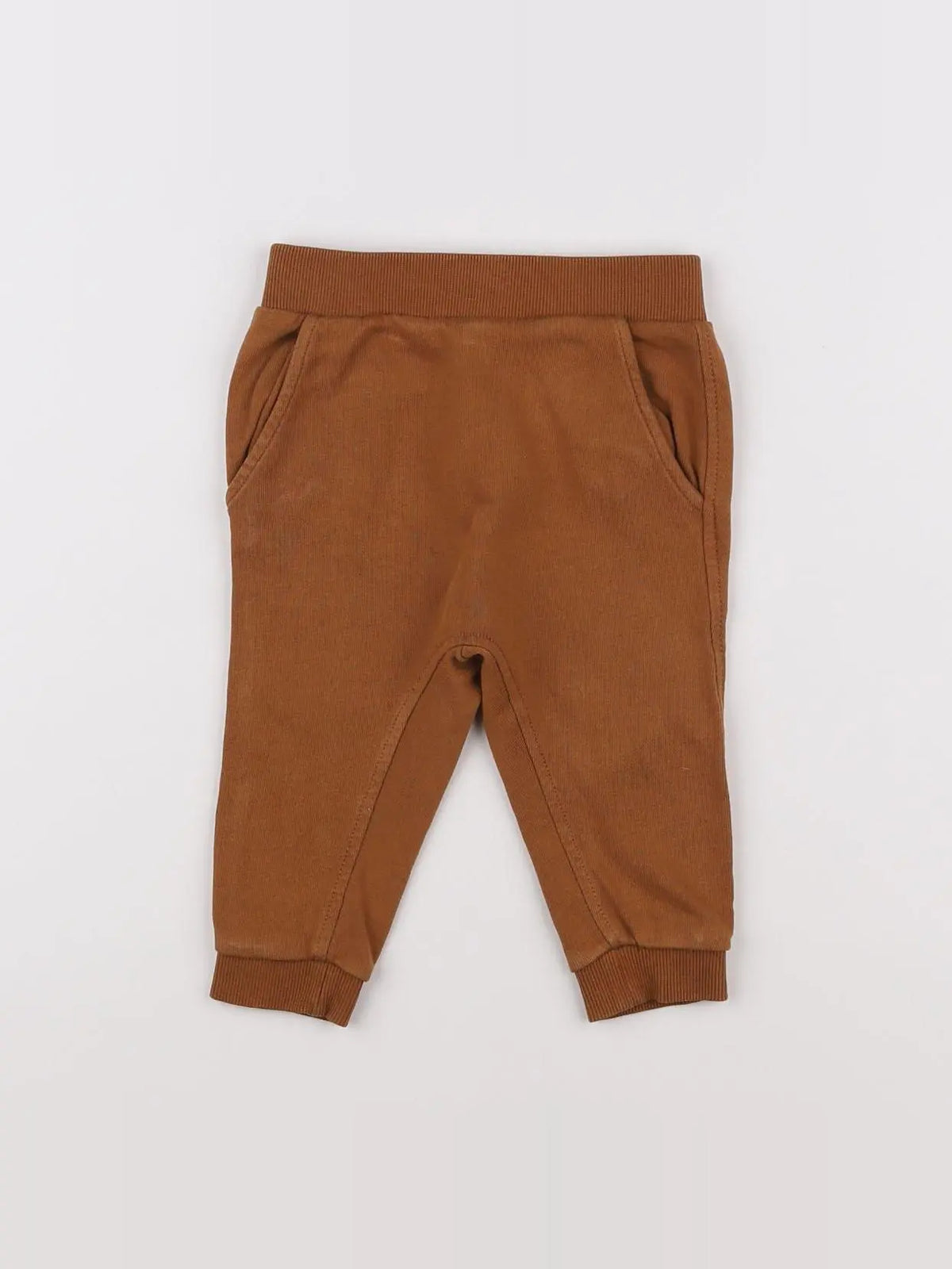 H&M - jogging marron - 6/9 mois