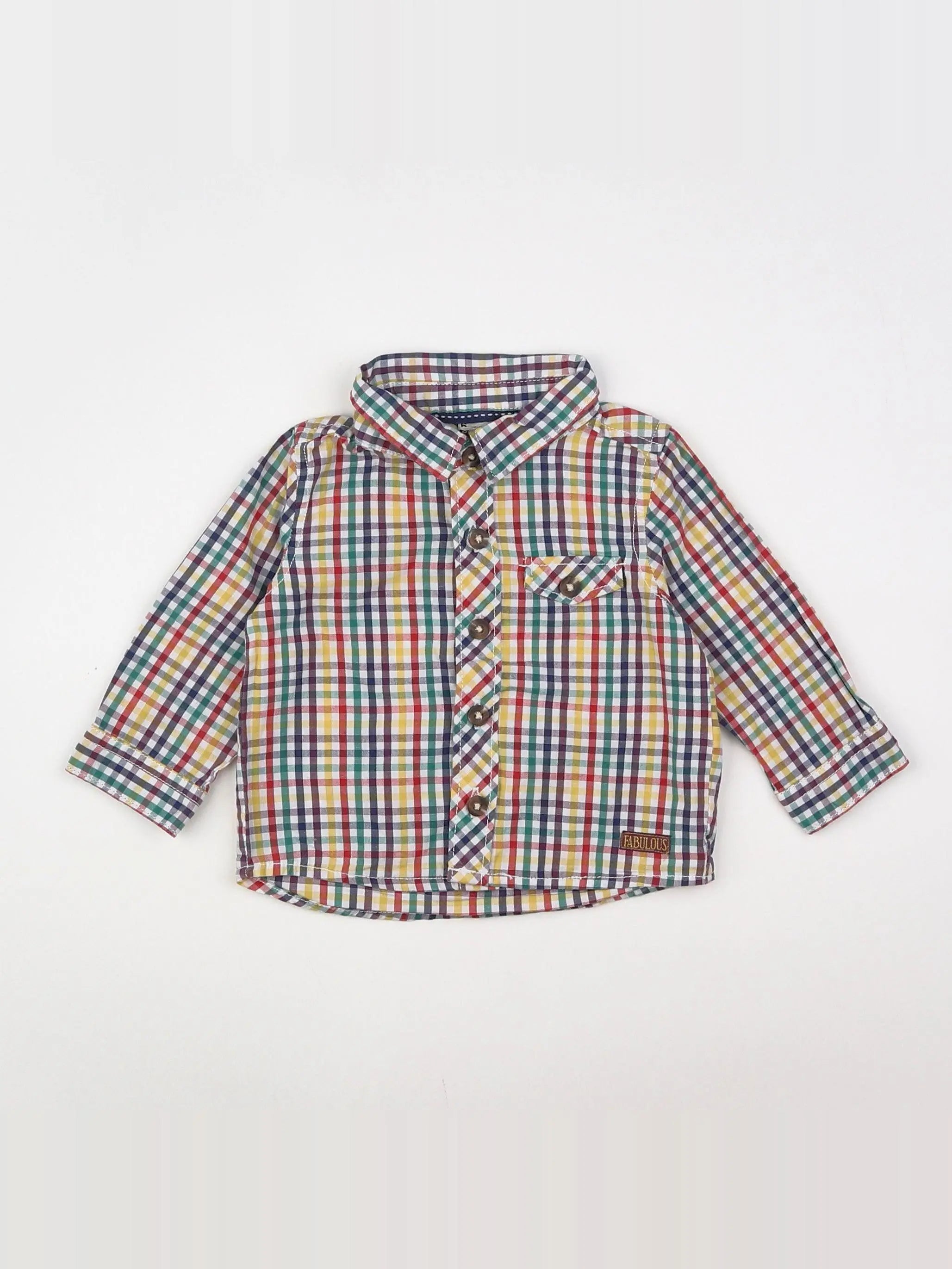 Tape à l'oeil - chemise multicolore - 6 mois