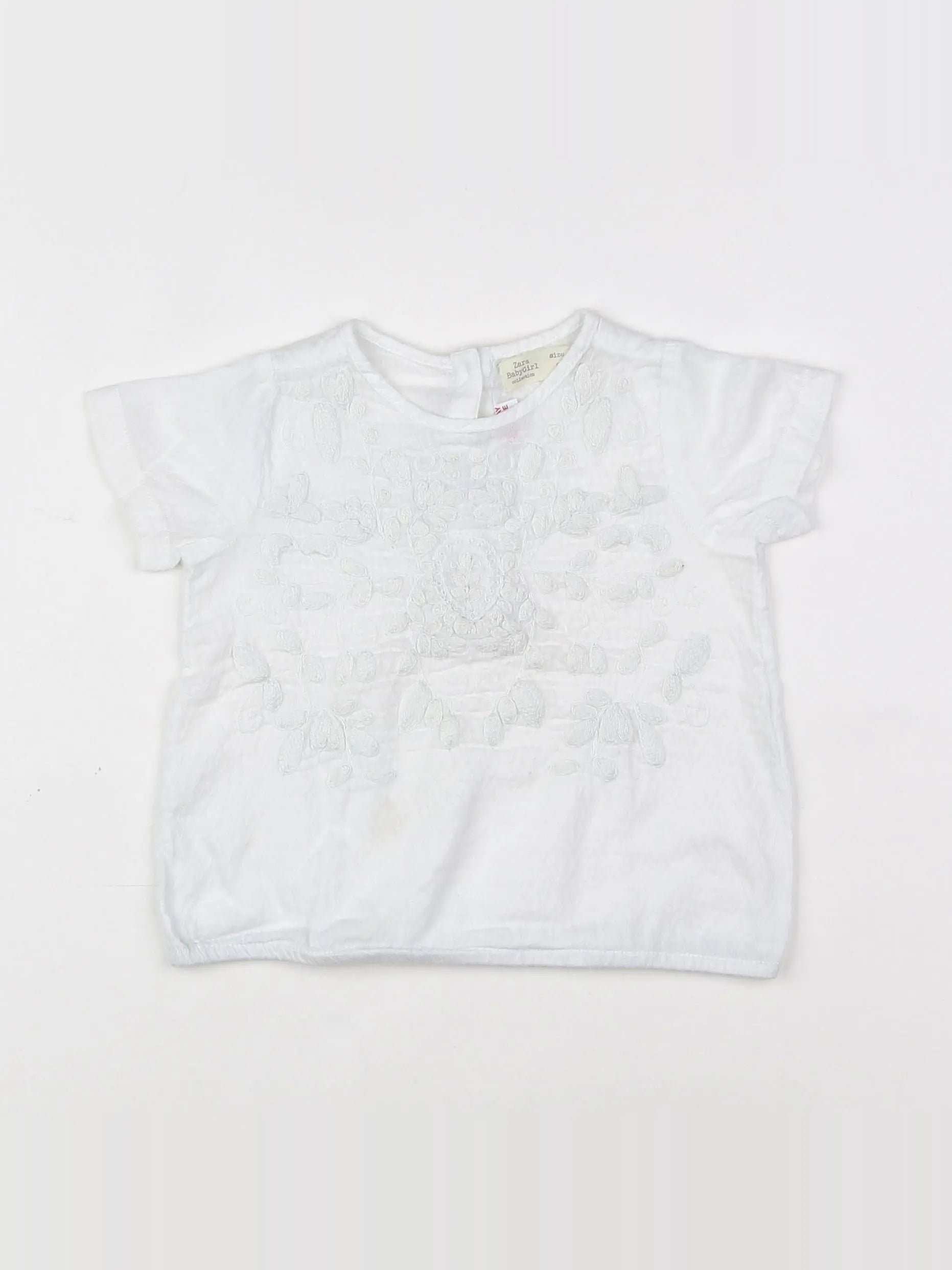 Zara - blouse blanc - 9/12 mois