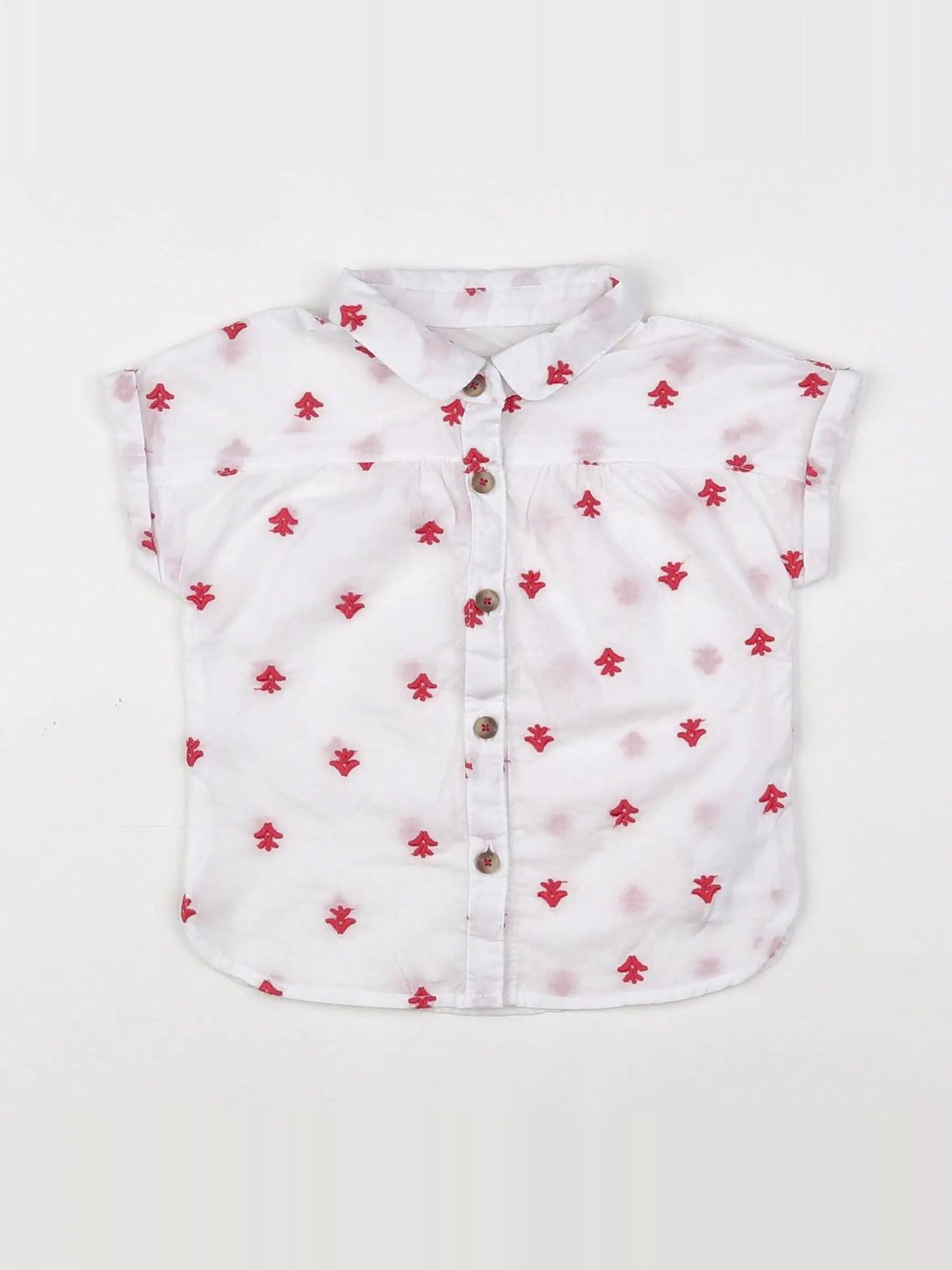 Vertbaudet - blouse blanc - 12 mois