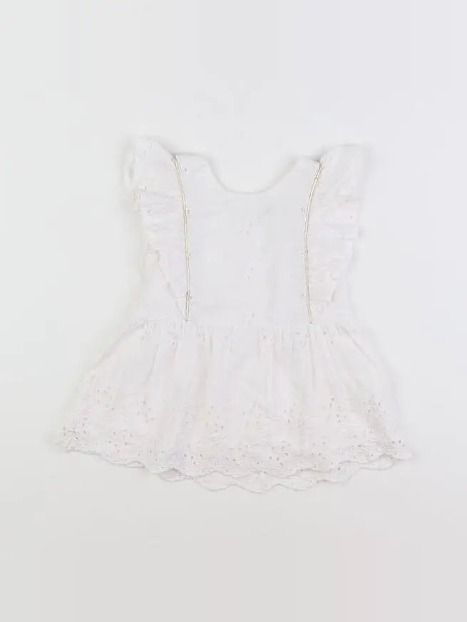 Tape à l'oeil - robe blanc - 6 mois