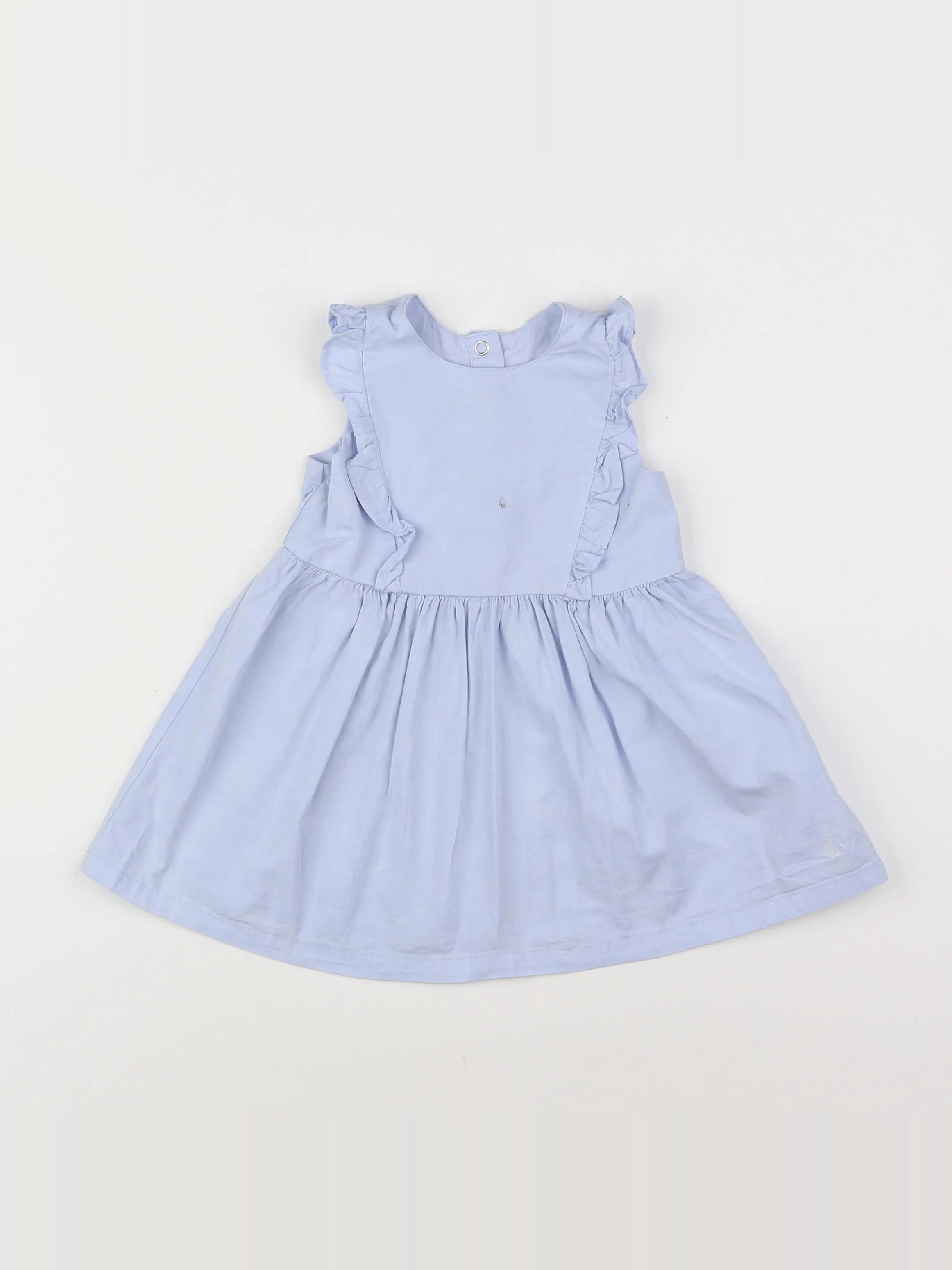 Petit Bateau - robe bleu - 6 mois