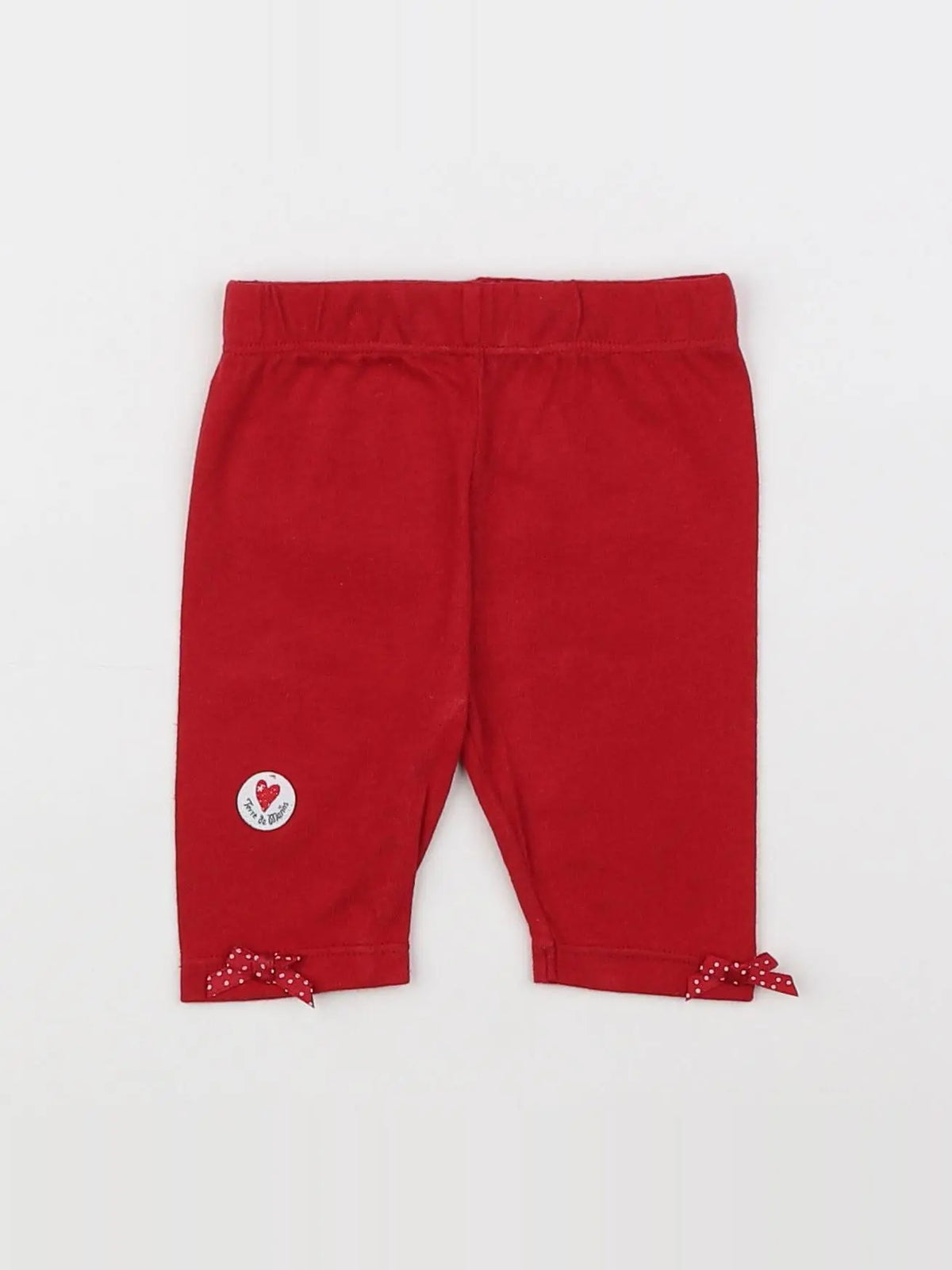 Terre de marins - legging rouge - 3 mois