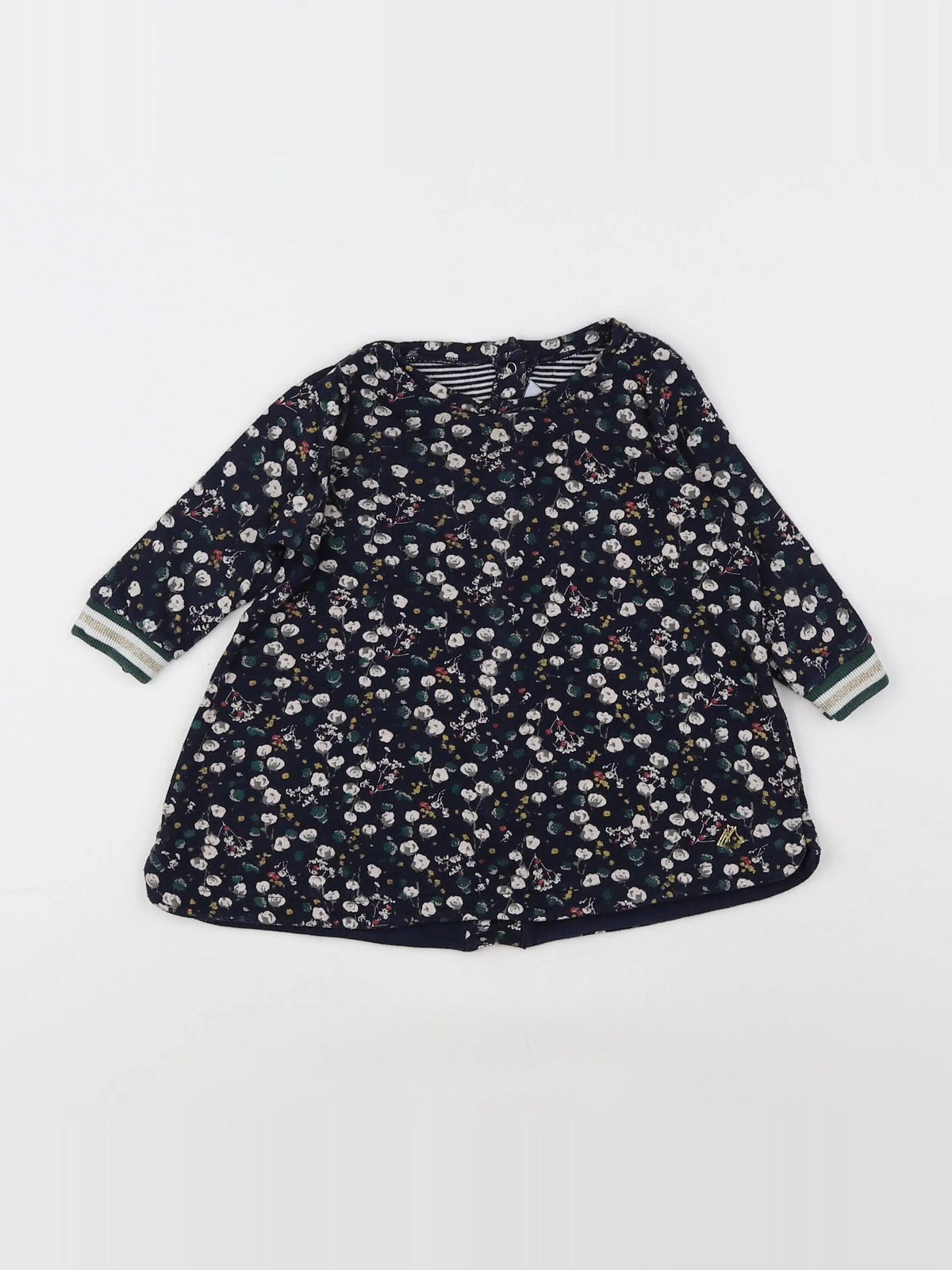 Petit Bateau - robe bleu - 6 mois