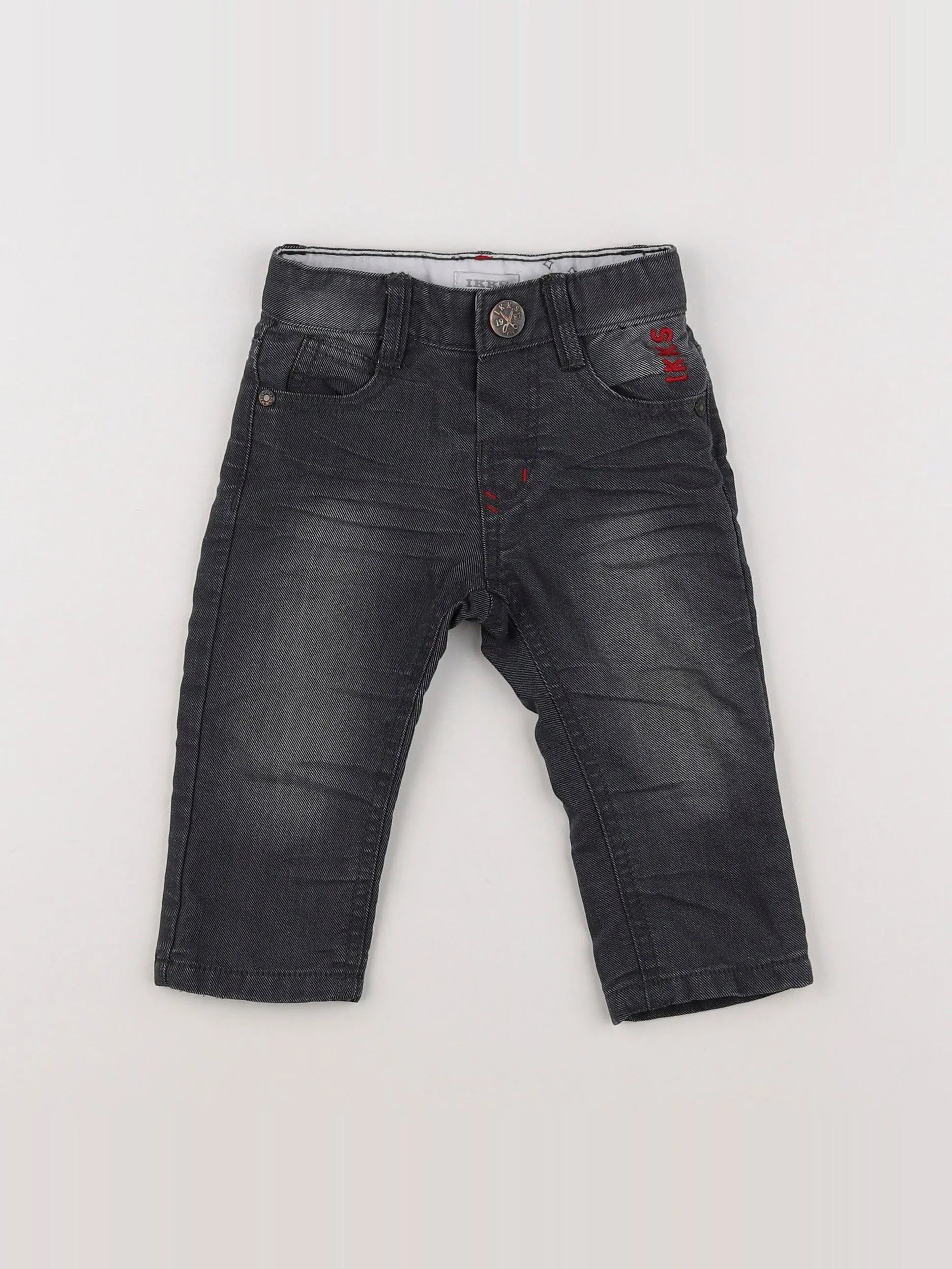 IKKS - jean noir - 6 mois