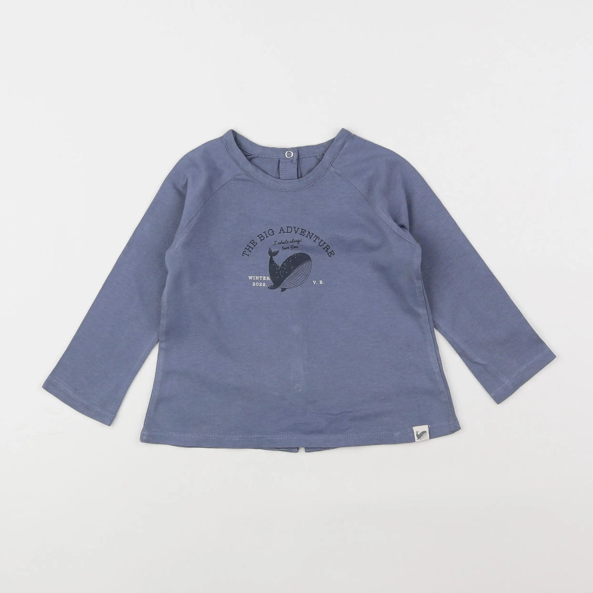 Vertbaudet - tee-shirt bleu - 18 mois