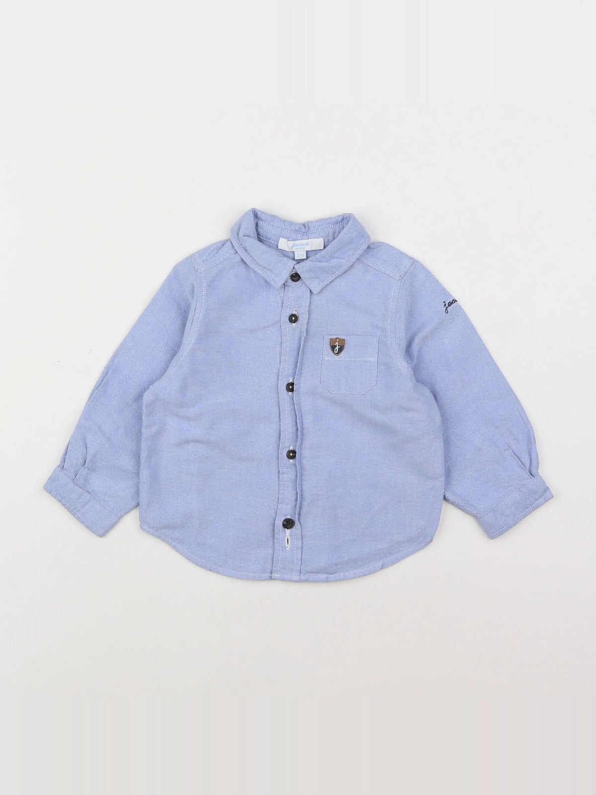 Jacadi - chemise bleu - 12 mois